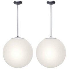 Huge Mid-Century Modern Milk Glass Globes