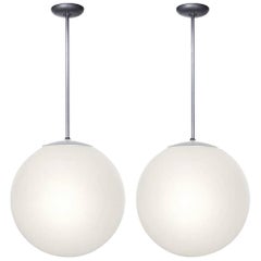 Huge Mid-Century Modern Milk Glass Globes