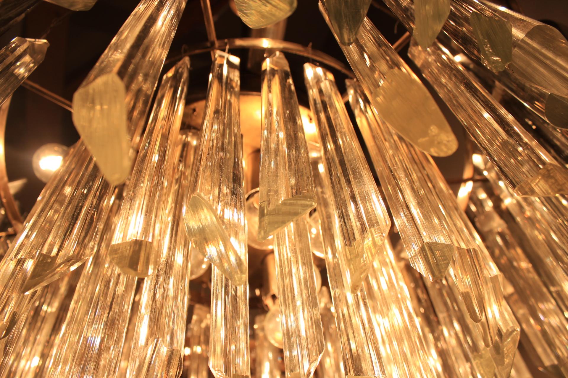 Huge Mid Century Ring Crystal Chandelier, Bakalowits, Lobmeyr, 1950s.  For Sale 7