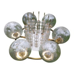 Huge Midcentury Chandelier or Ceiling Flush Mount from Kamenicky Senov, 1970s