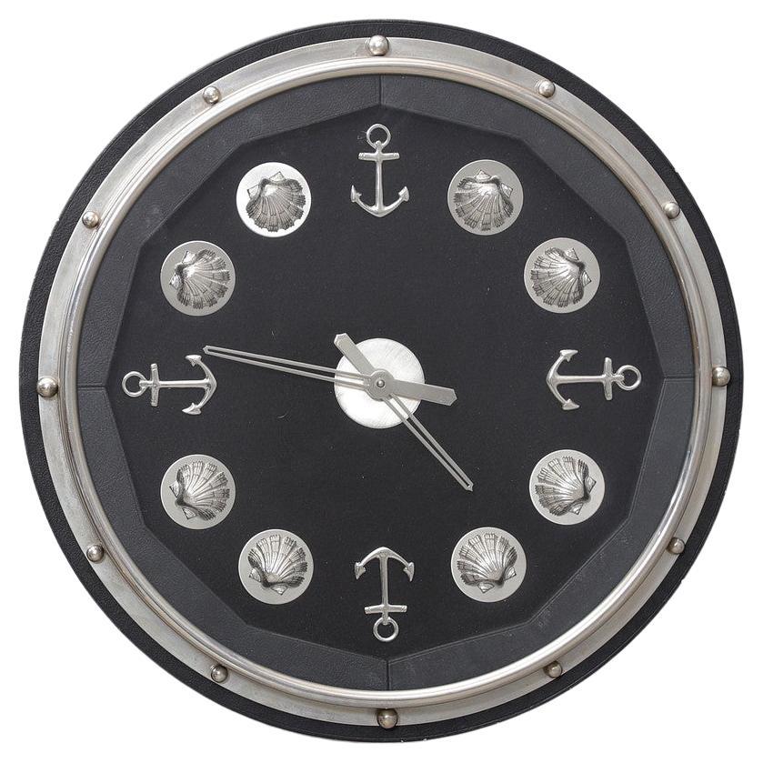 Grande horloge murale suisse du milieu du siècle dernier par Reform Brevet