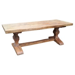 Antique Huge ‘Monastery’ Solid Oak Refectory Table Seating 10