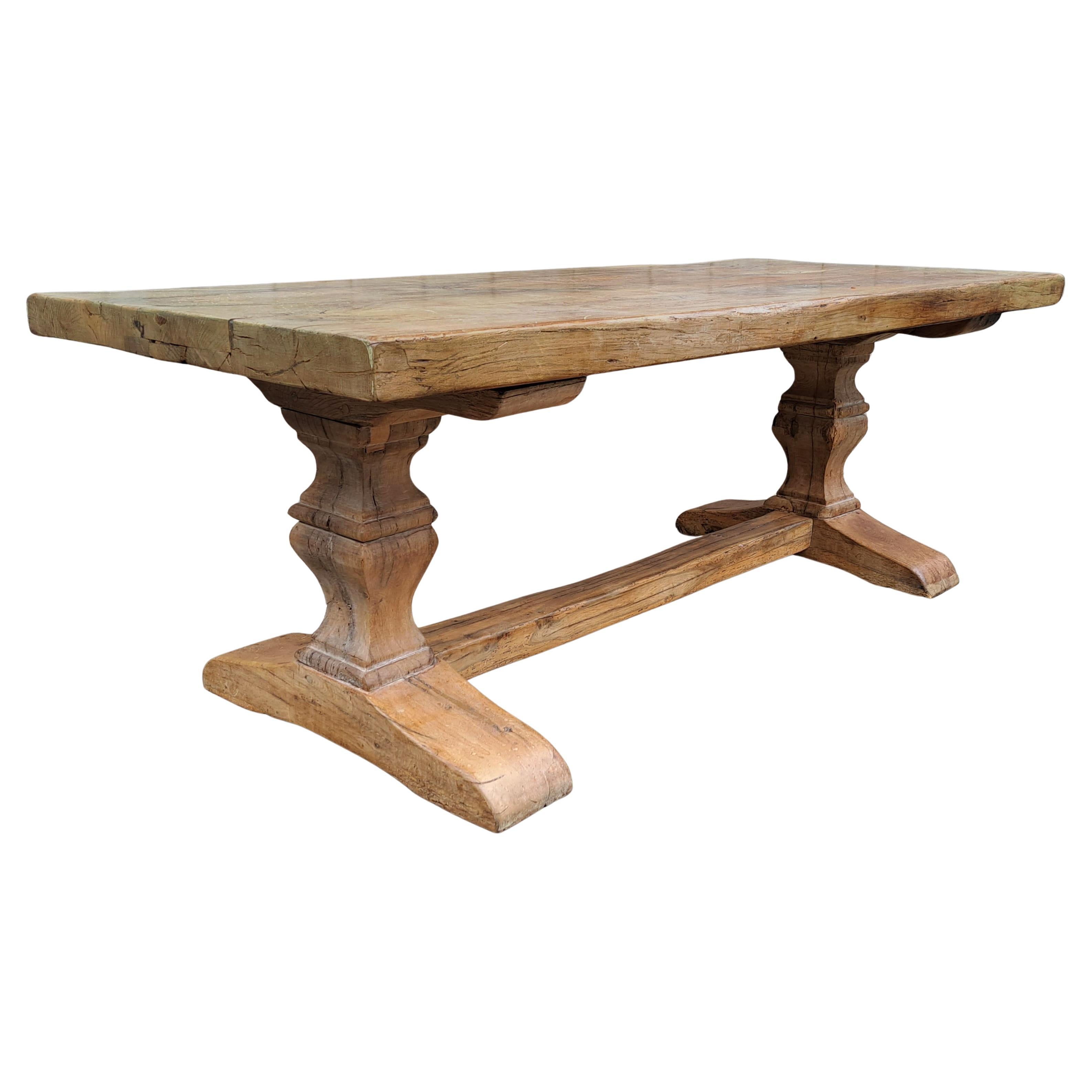 Huge ‘Monastery’ Solid Oak Refectory Table Seating 10