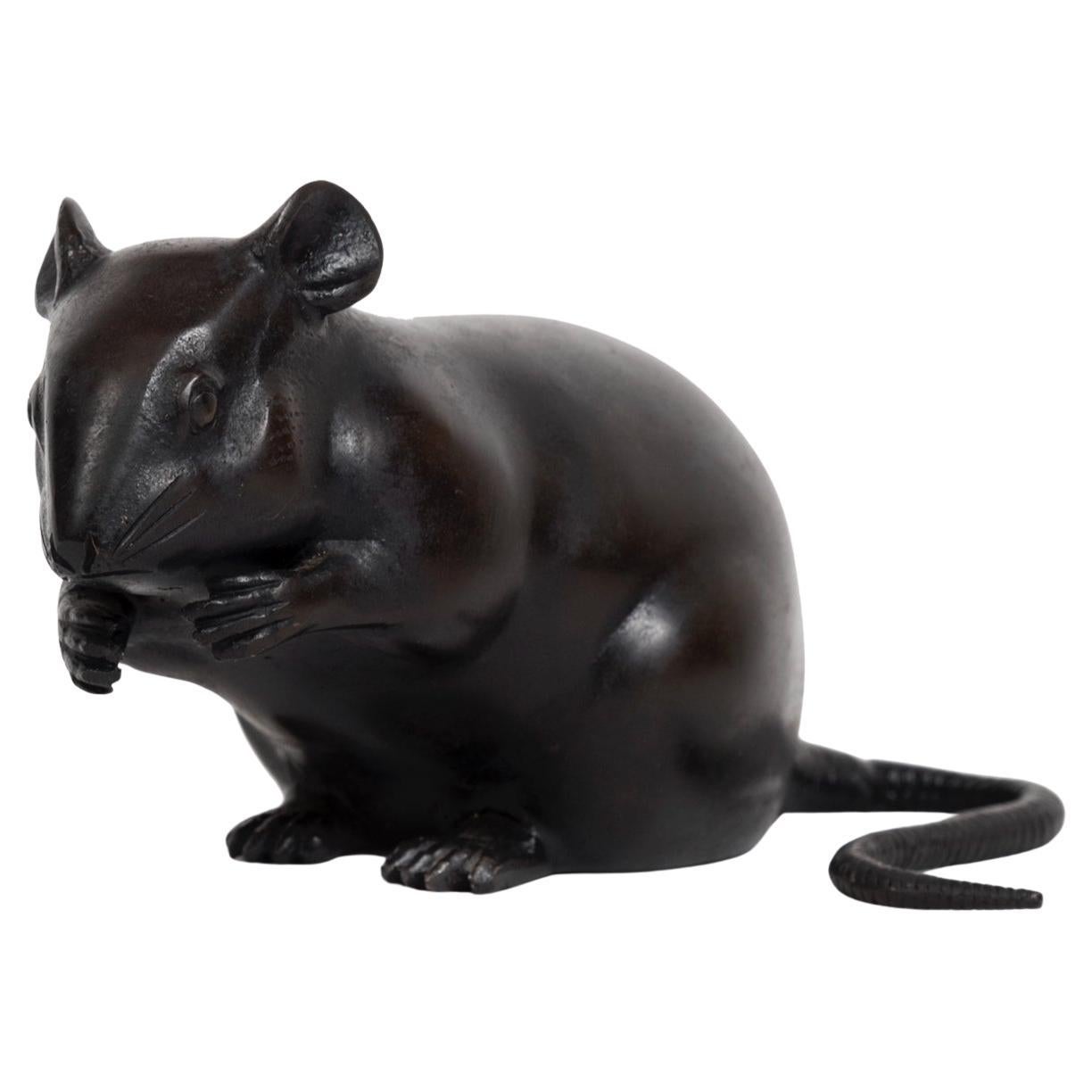 Énorme souris couchée