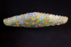 Huge Multi-Color Venetian Flower Glass Ceiling Light Attr. to Barovier&Toso 1960