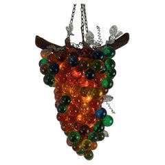 Huge Multicolor Lucite Grape Chandelier