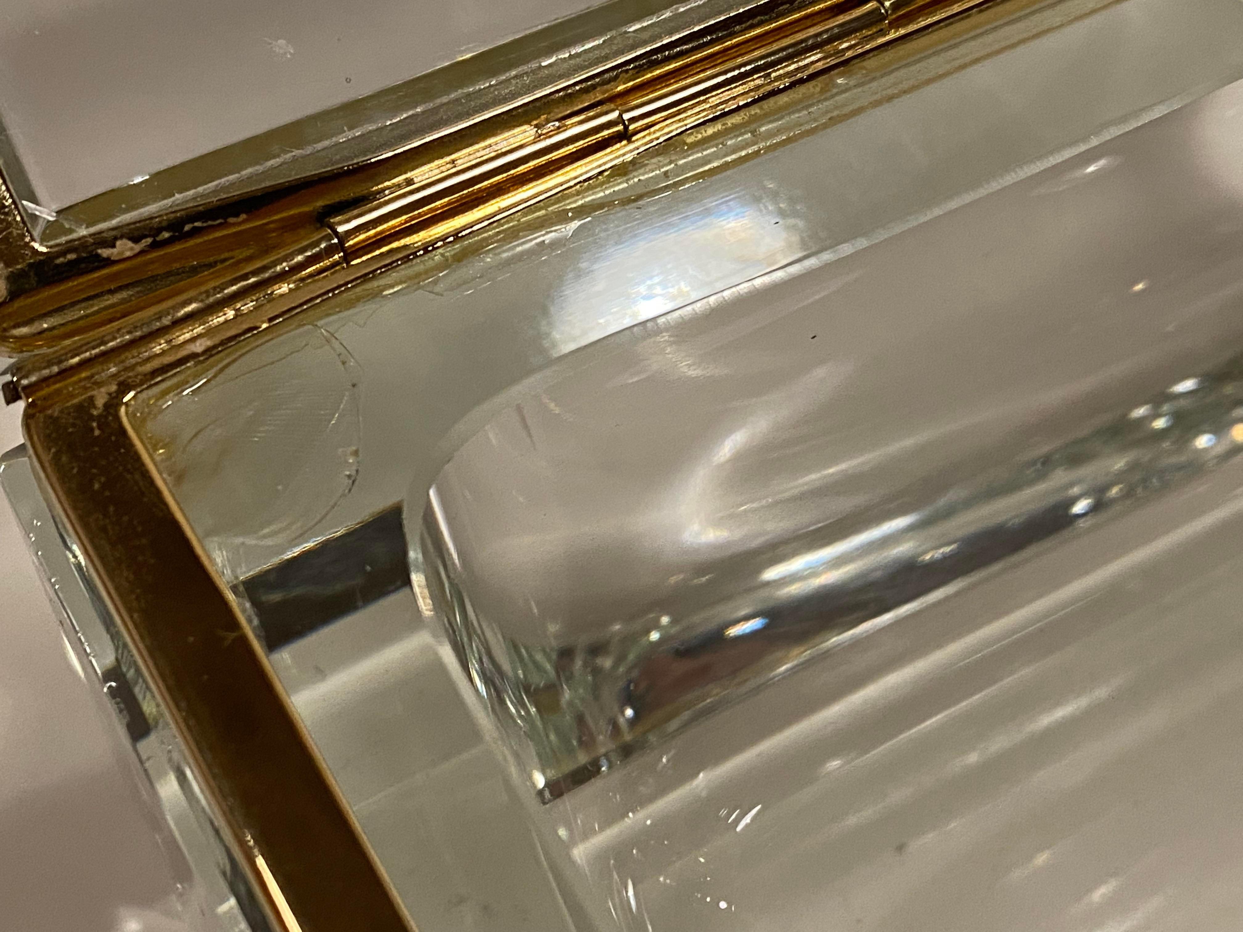 Huge Murano Casket Lead Crystal Glass Box 3