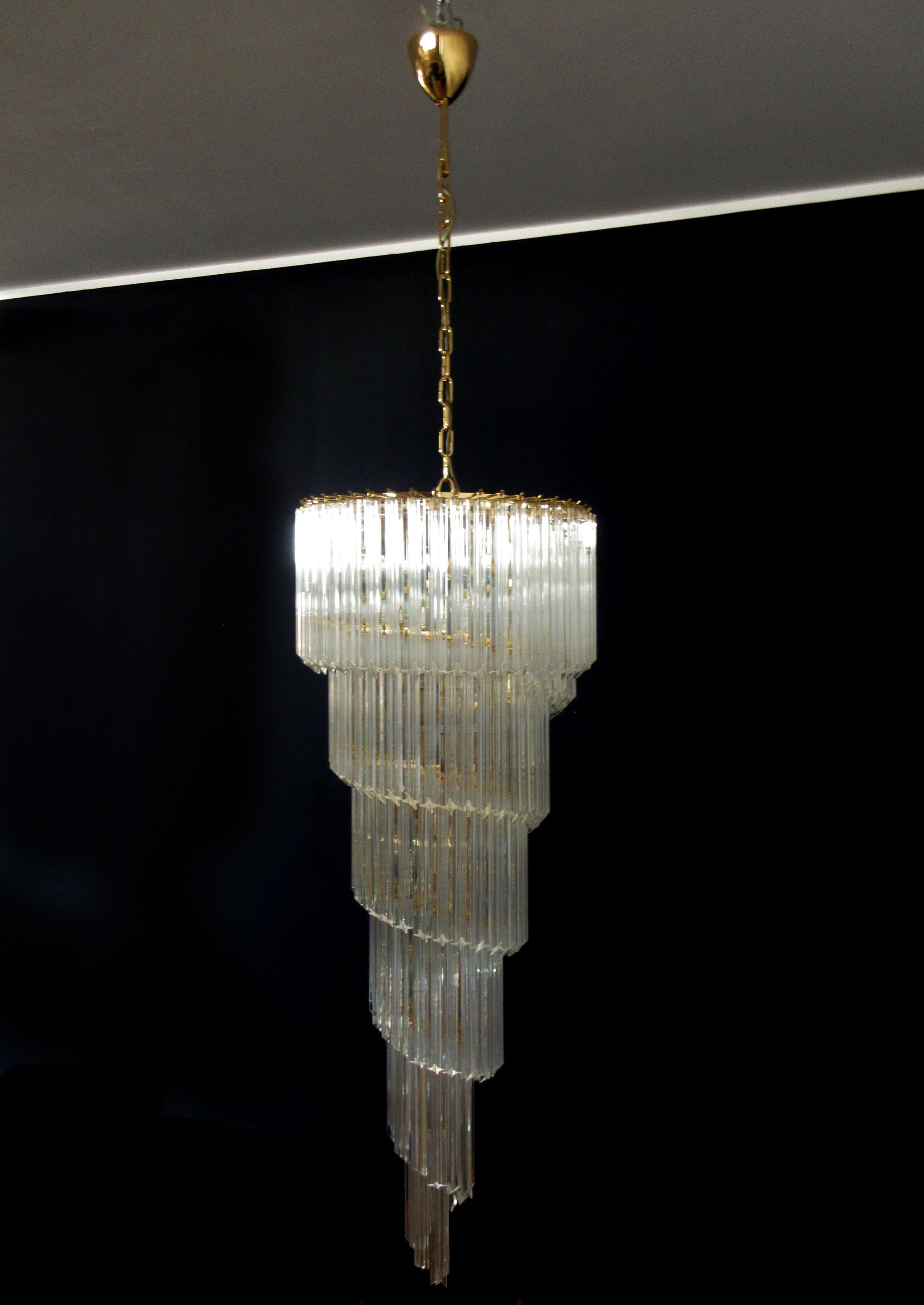 Incredibile lampadario di Murano 166 Quadriedri in vendita 6
