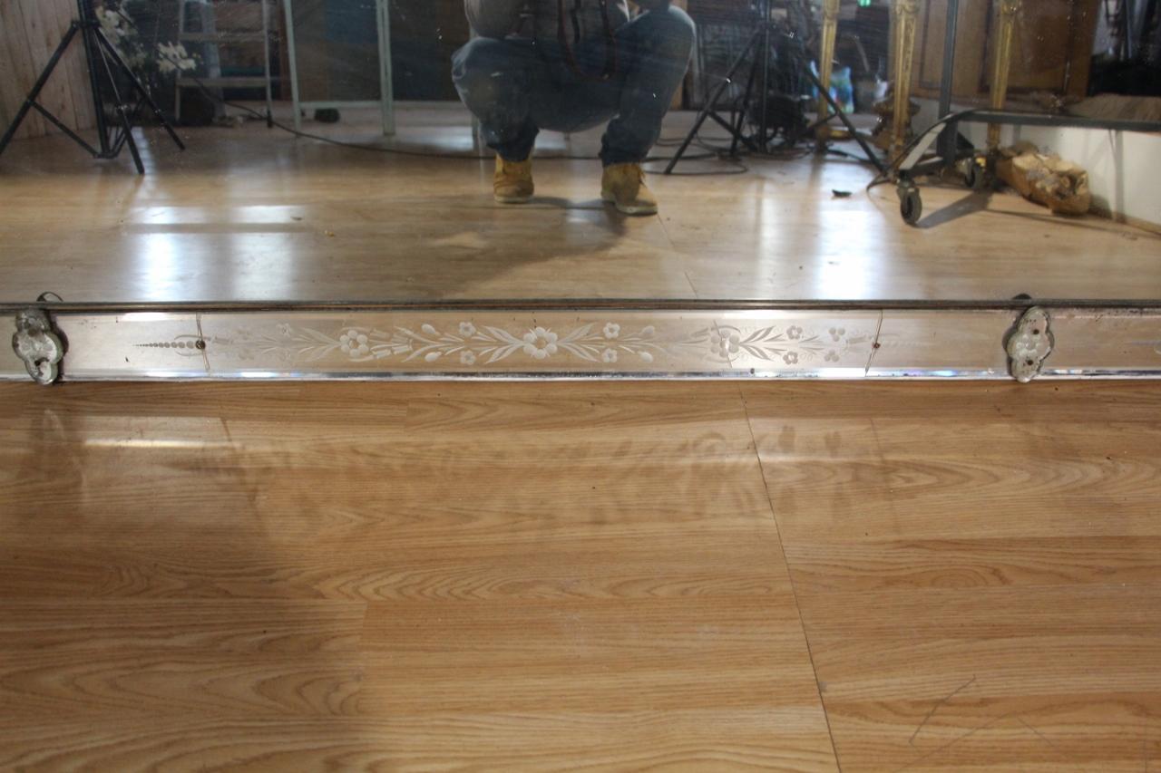 Enorme specchio da banco di Murano lungo 355 cm in vendita 1