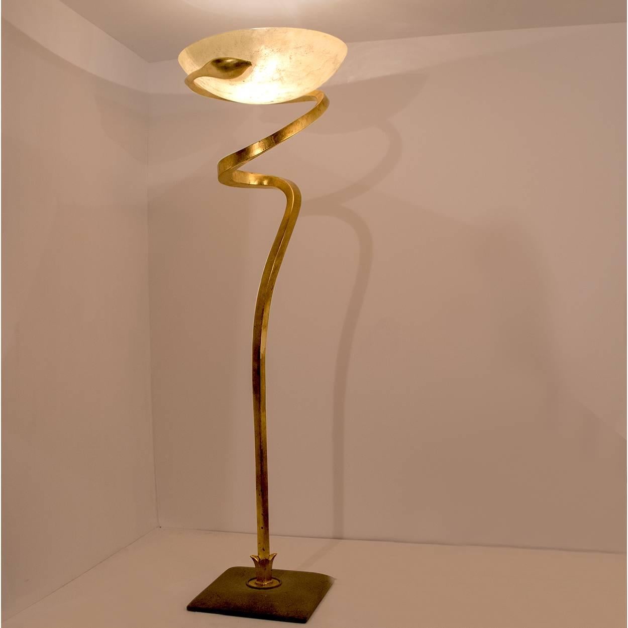 Modern Huge Murano Floor Lamp and Two Wall Sconces, Enzo Ciampalini, 1970s