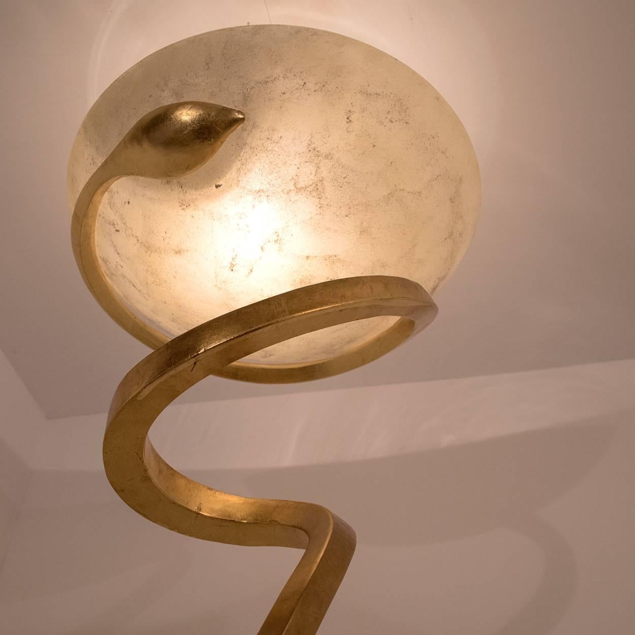 European Huge Murano Floor Lamp and Two Wall Sconces, Enzo Ciampalini, 1970s