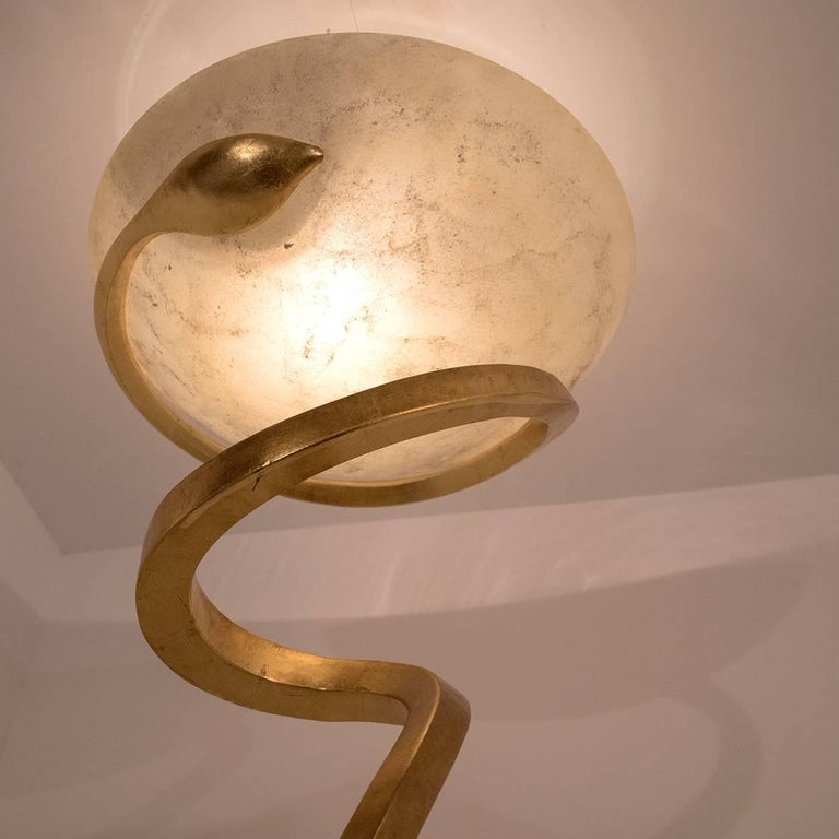 European Huge Murano Floor Lamp and Two Wall Sconces, Enzo Ciampalini, 1970s For Sale