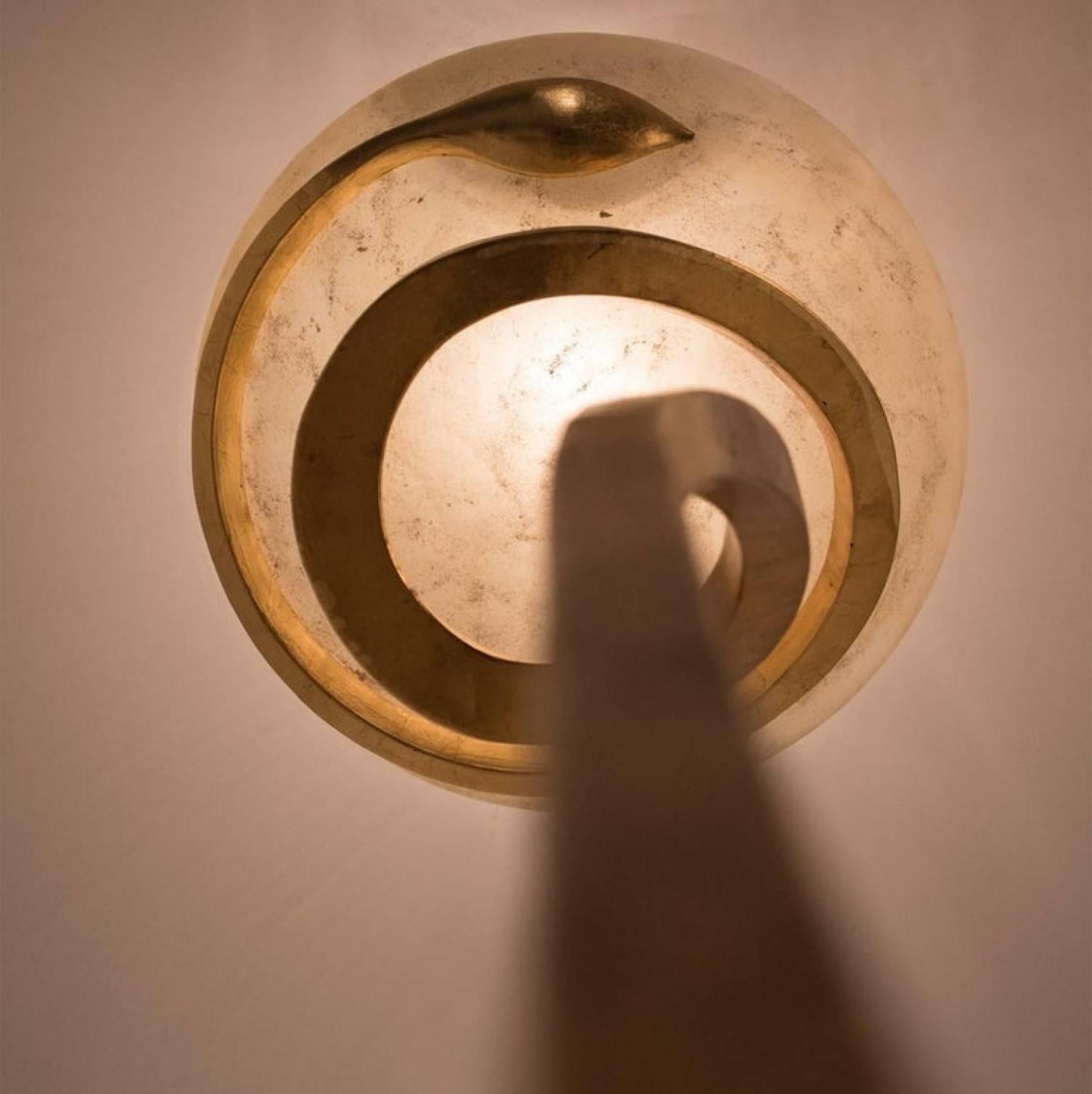 Brushed Huge Murano Floor Lamp , Enzo Ciampalini, 1970s