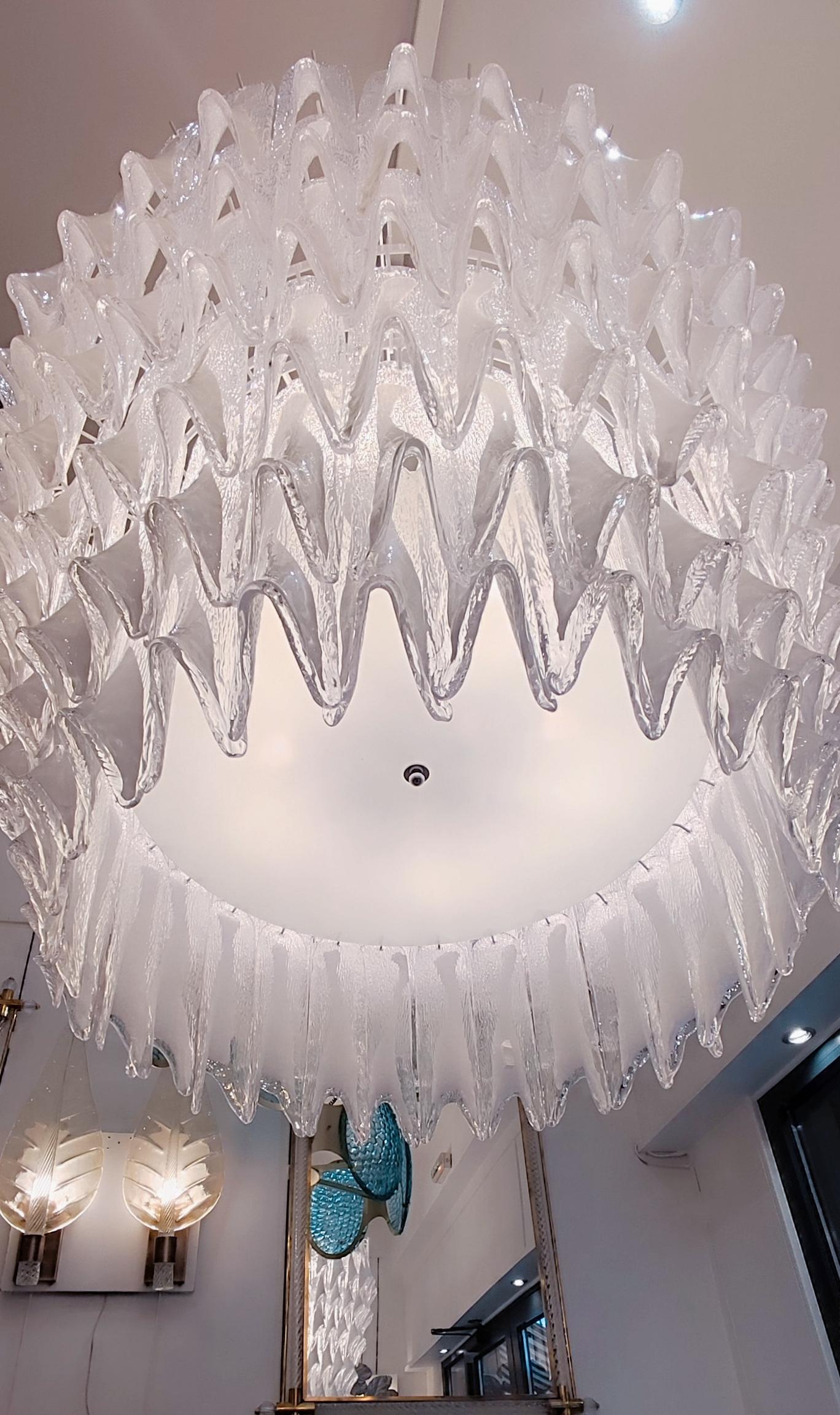 Huge Murano glass chandelier For Sale 4
