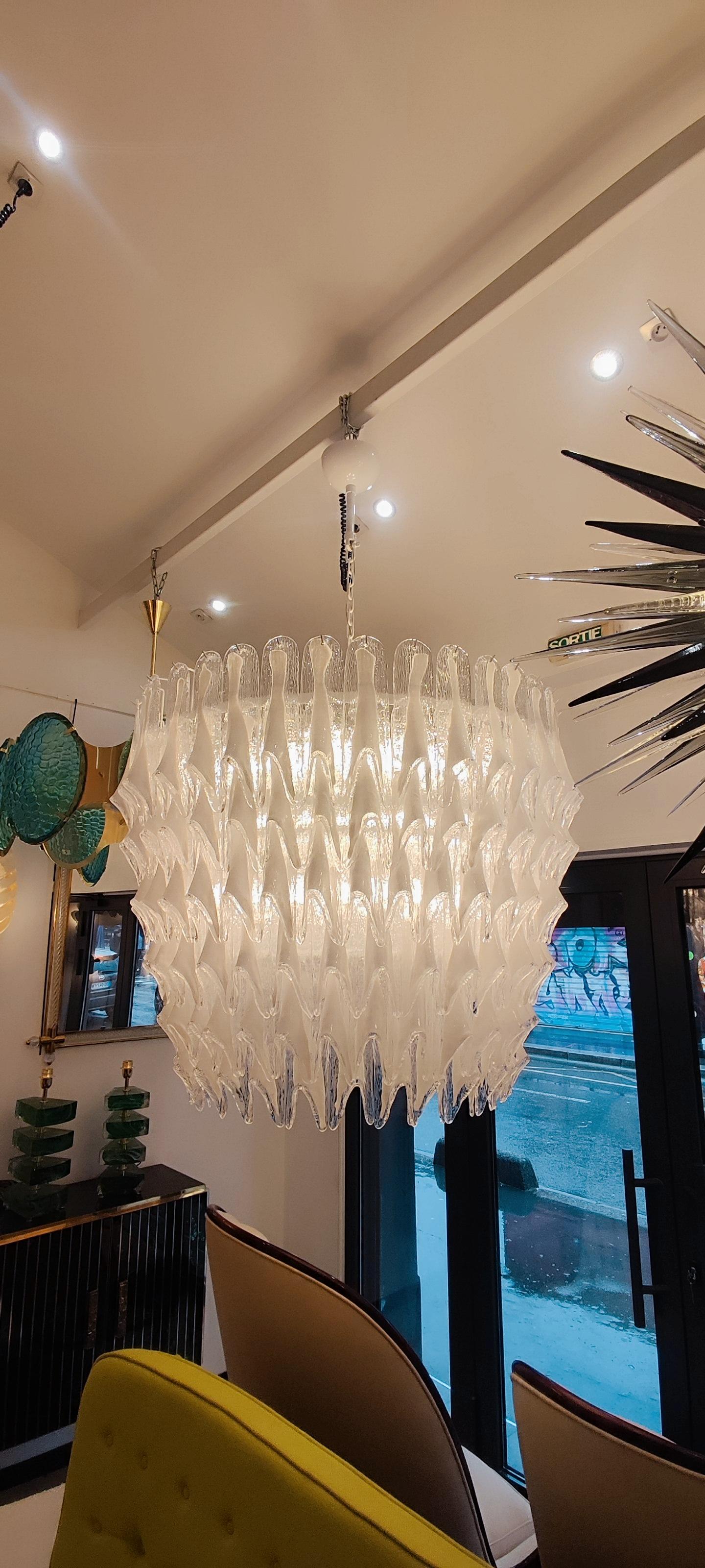 Riesiger Kronleuchter aus Murano-Glas, 15 Glühbirnen