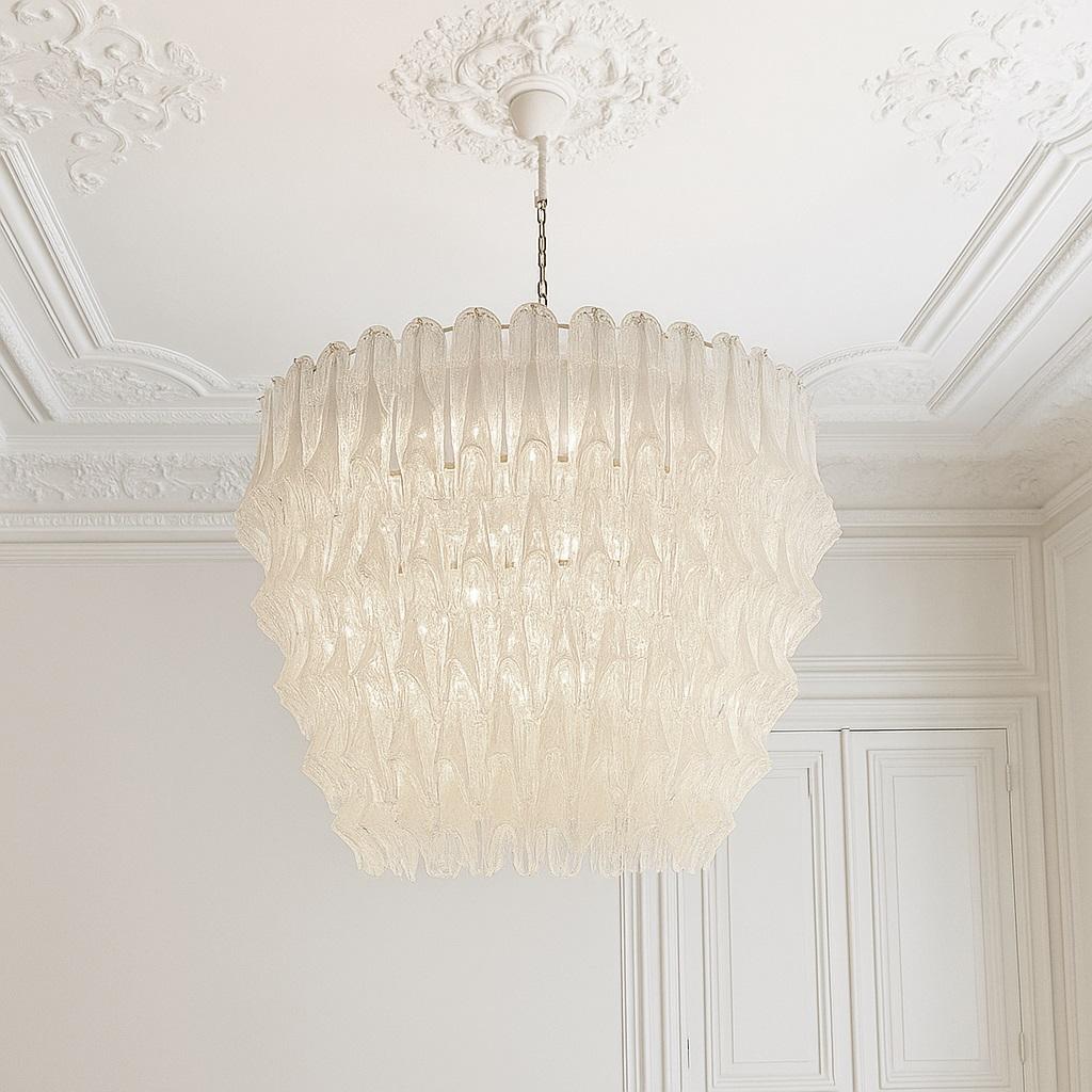 Enorme lampadario in vetro di Murano, 15 lampadine