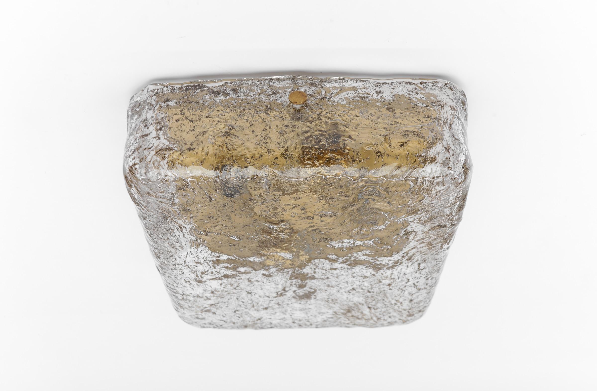 Riesige Murano-Glas-Einbauleuchte von Kaiser Leuchten, 1960er Jahre Deutschland im Zustand „Gut“ im Angebot in Nürnberg, Bayern