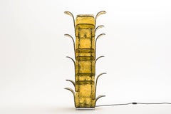 Huge Murano Glass Leaves Floor Lamp by Carlo Nason for Mazzega