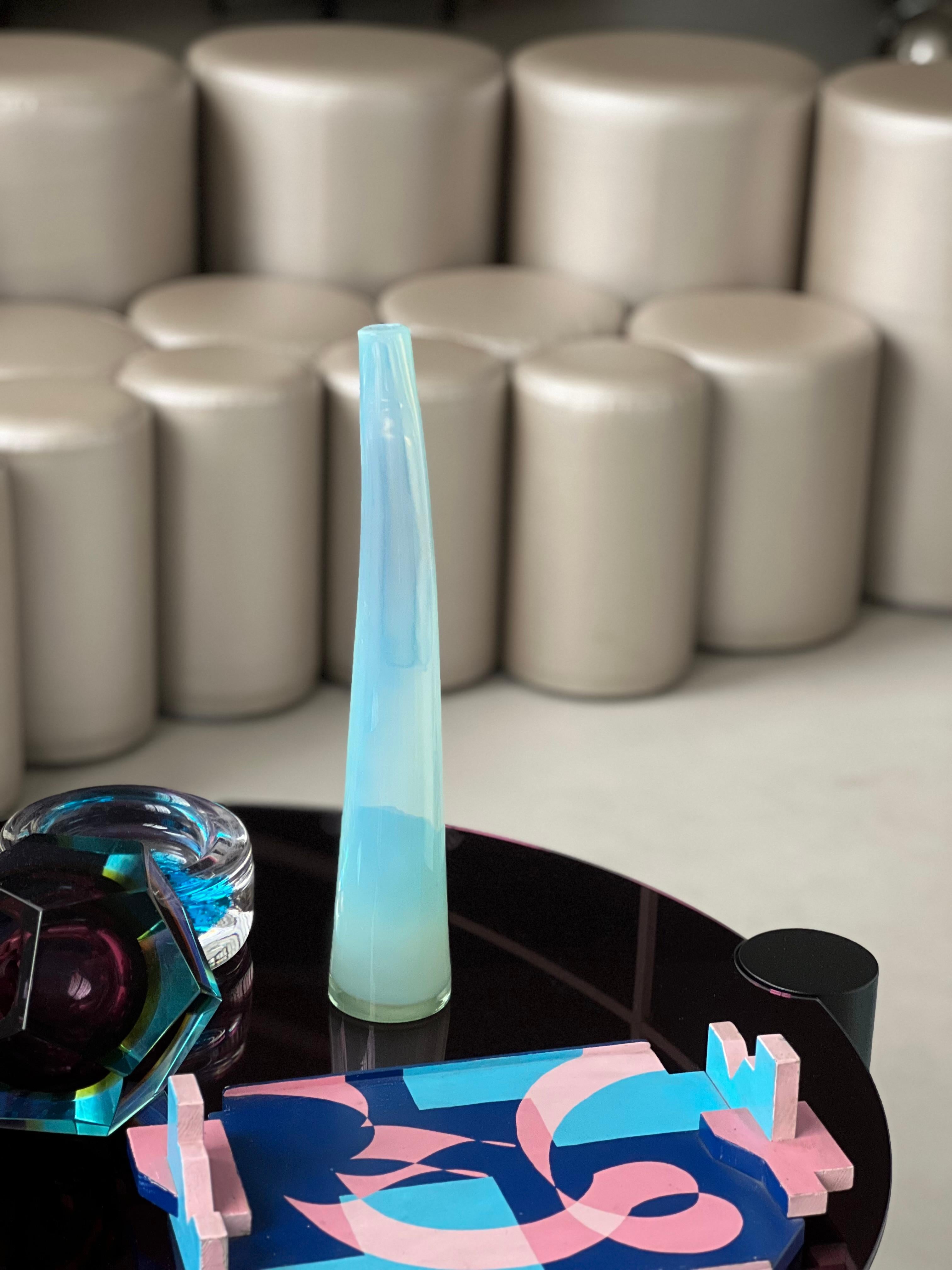 Verre de Murano « Lattimo » de Giusto Toso pour Leucos, années 1970 en vente 4