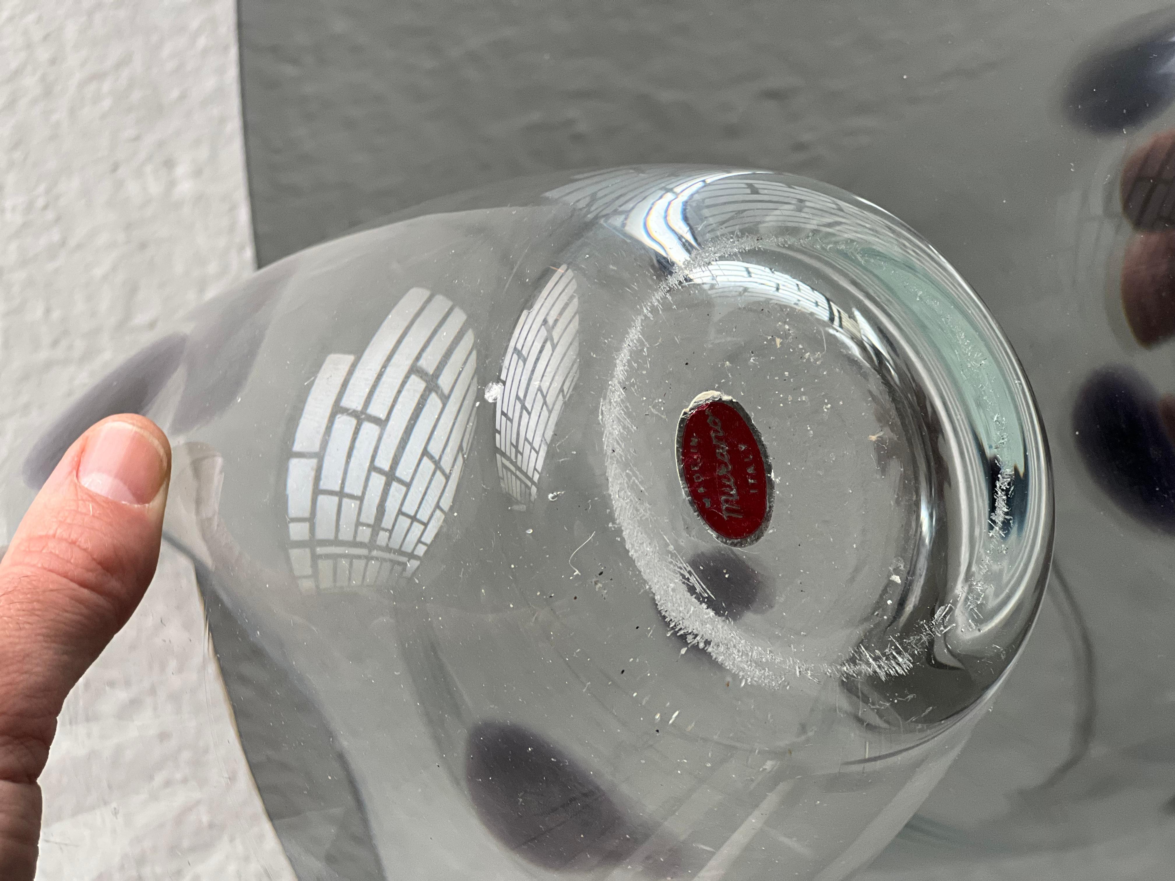 Huge Murano Vase by Vetri Murano  with original labels, great conditions 1970's For Sale 5
