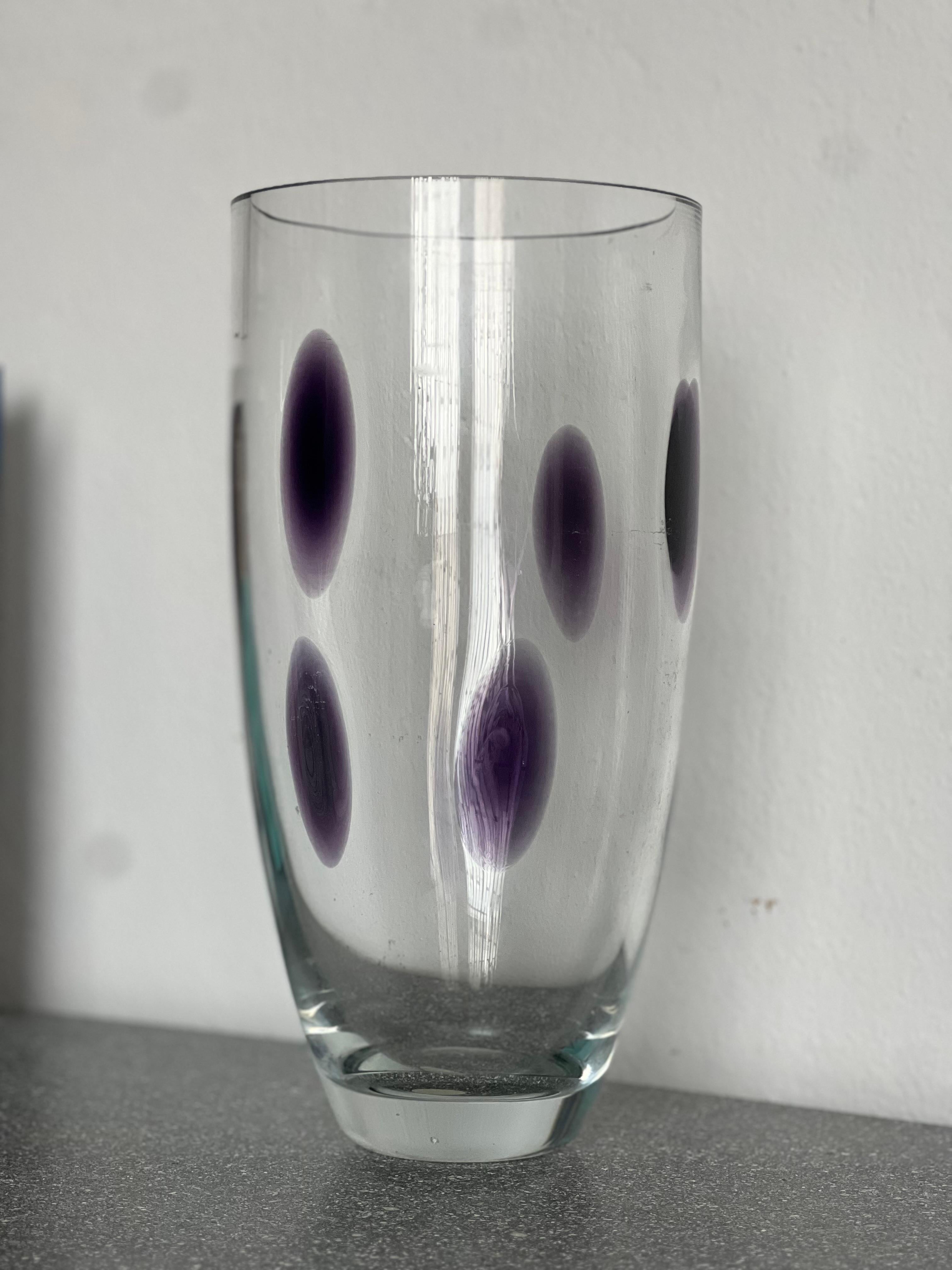 Late 20th Century Huge Murano Vase by Vetri Murano  with original labels, great conditions 1970's For Sale