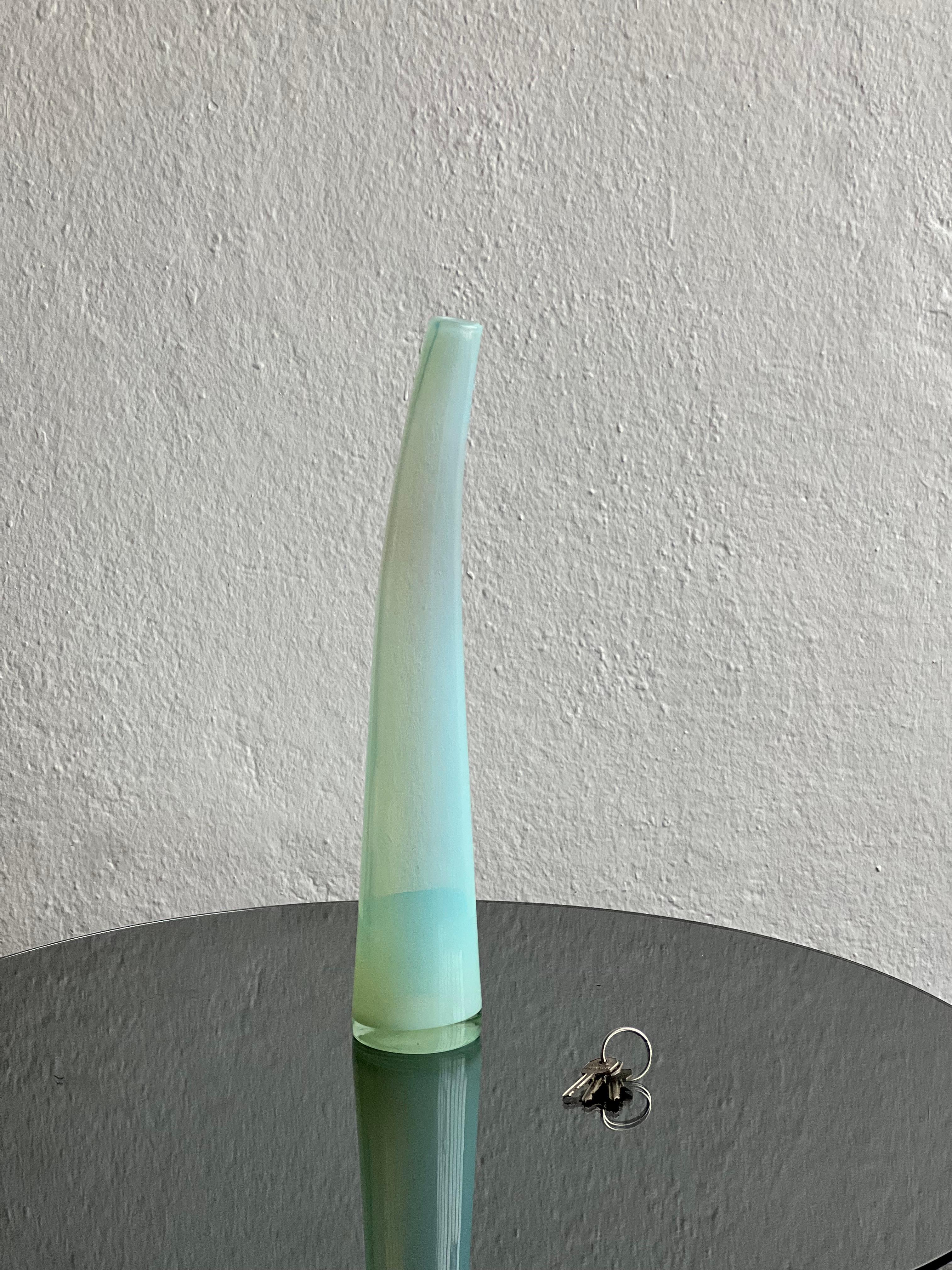 Fin du 20e siècle Verre de Murano « Lattimo » de Giusto Toso pour Leucos, années 1970 en vente