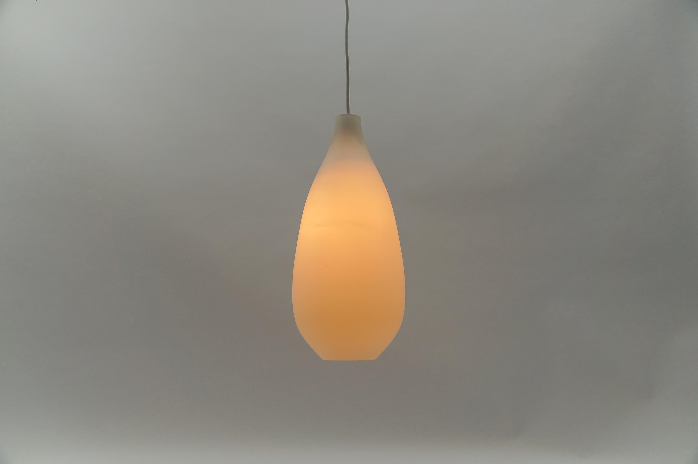 Huge Opaline Glass Lamp 