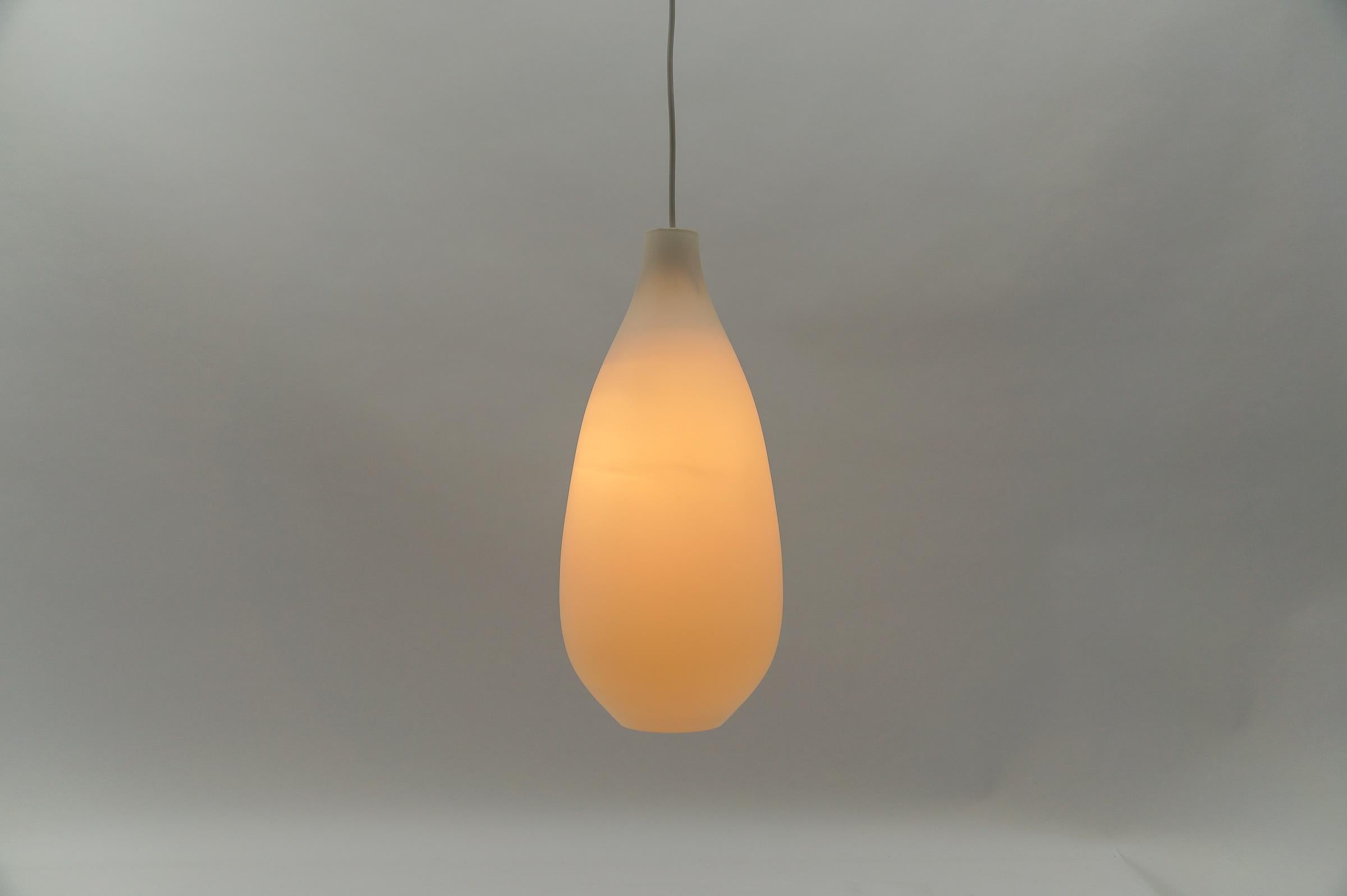 Huge Opaline Glass Lamp 