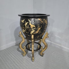 Huge Oriental Jardinere on Stand
