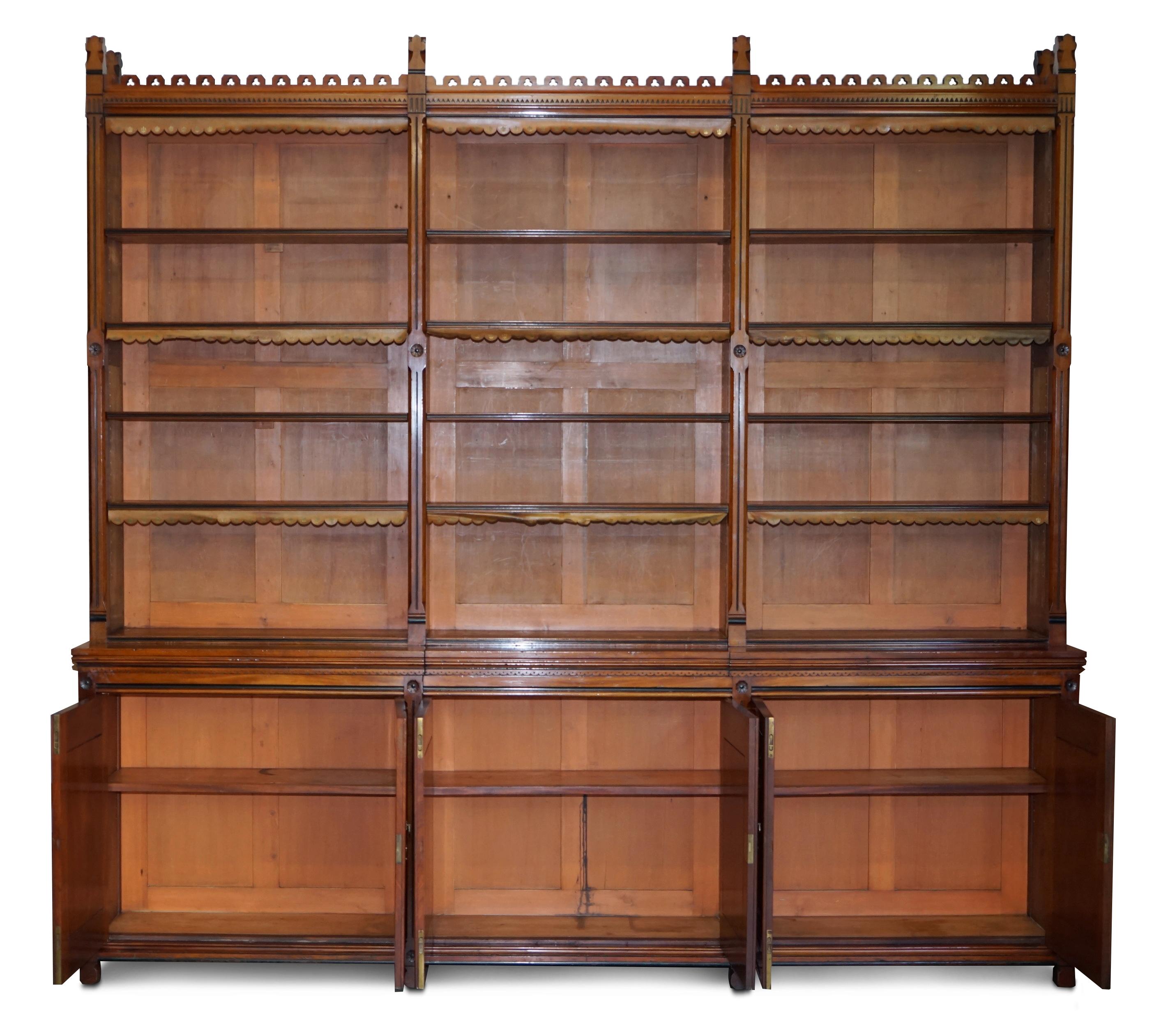 gothic revival bookcase