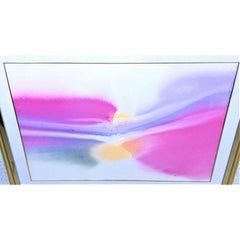 Mac Jamison Abstract Watercolor Painting, Signed, Late 20th Century