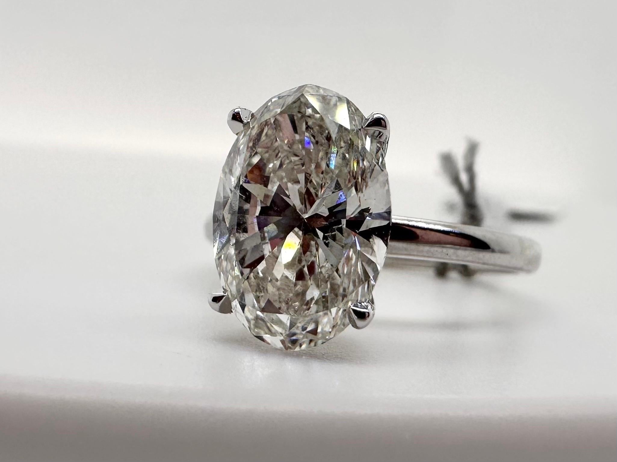 big oval diamond ring