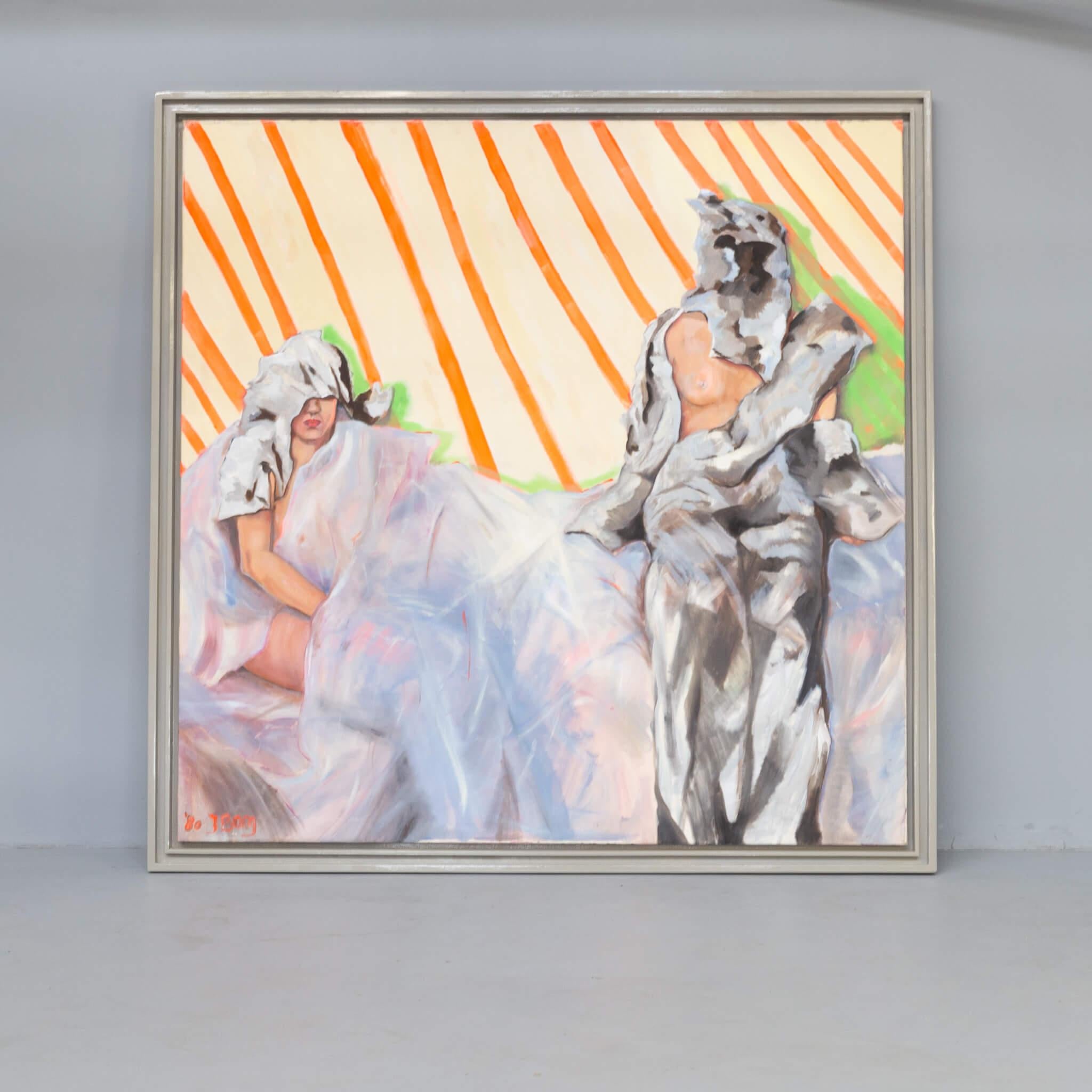 Jacqueline Borg studied at the National Academy of Visual Arts in Amsterdam. She has been living and working in Leiden for years now. In addition to her free work, she specialized mainly in drawing and painting portraits. Father Borg was best known