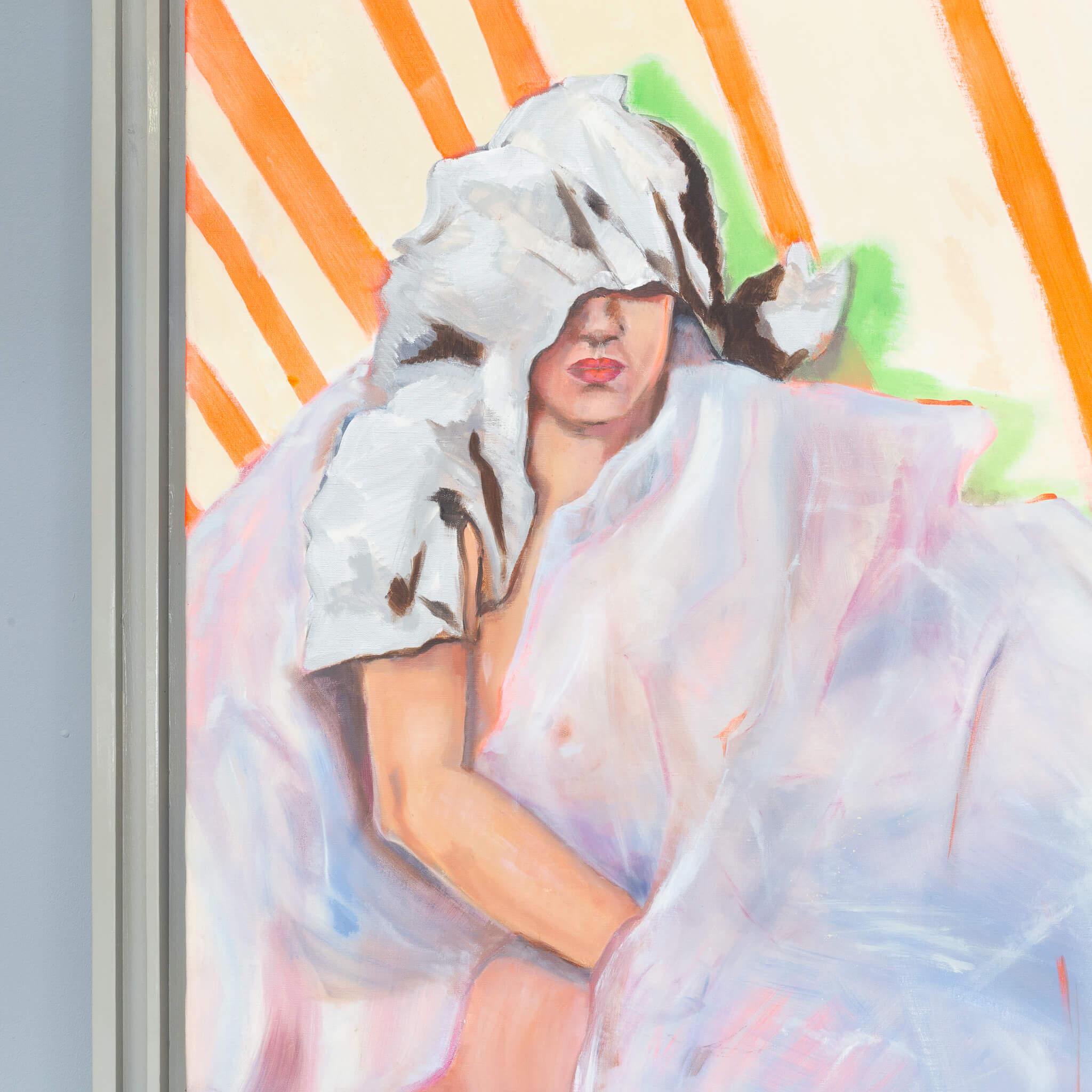 Huge painting ‘packaging material’ by Jacqueline Borg In Good Condition For Sale In Amstelveen, Noord