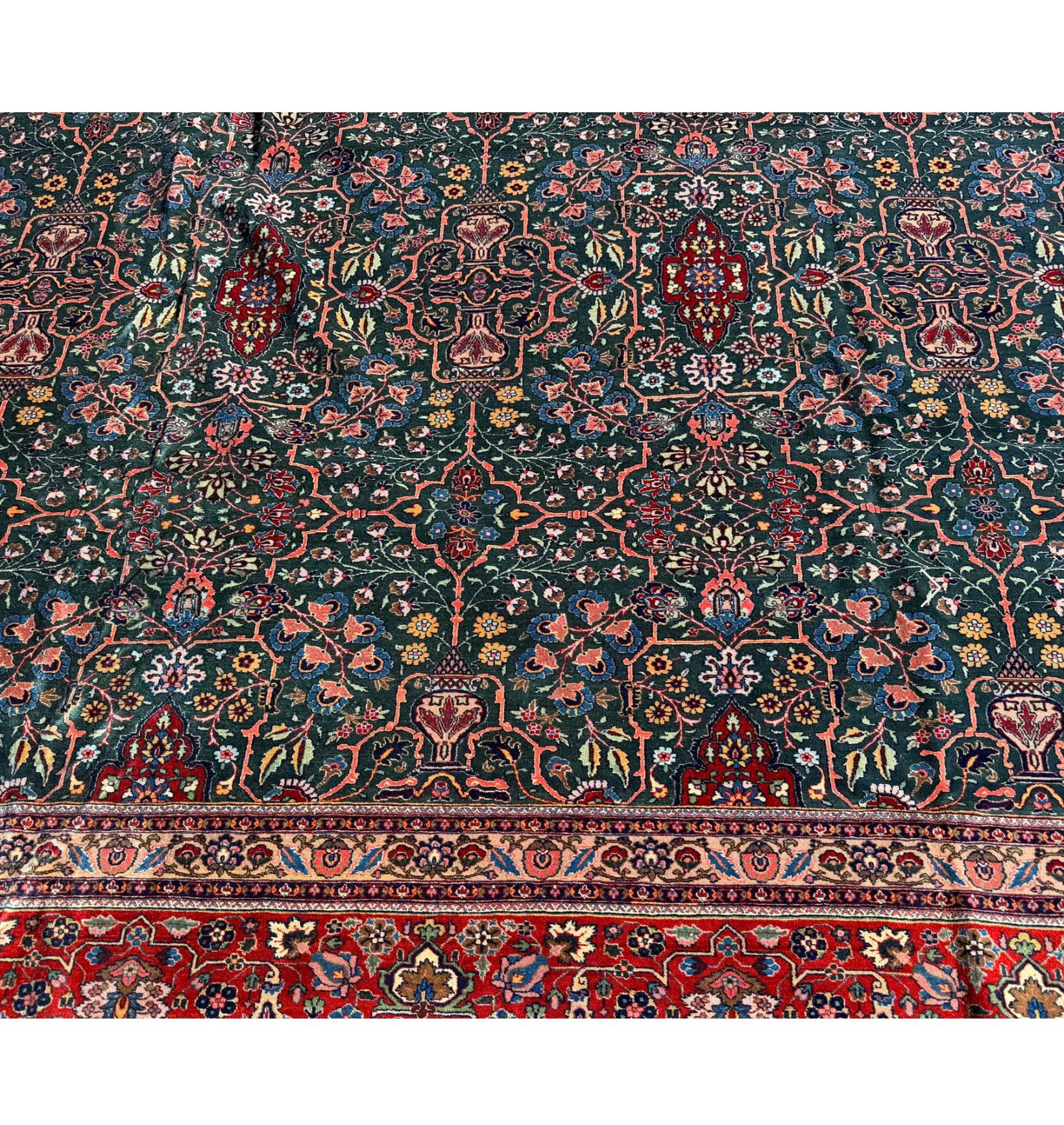 Tappeto Tabriz in lana persiana fatto a mano di dimensioni enormi Palace 13.5' per 20' In condizioni buone in vendita a LOS ANGELES, CA