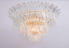 Enorme Palmette Murano Flush Mount Light, Italia, 1970s