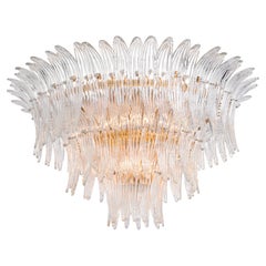 Enorme Palmette Murano Flush Mount Light, Italia, 1970s