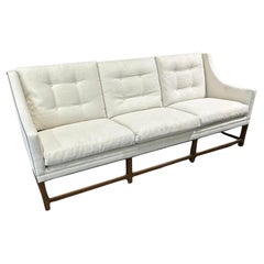 Huge Paul Ferrante Mahogany & Down Mitchell Sofa Settee