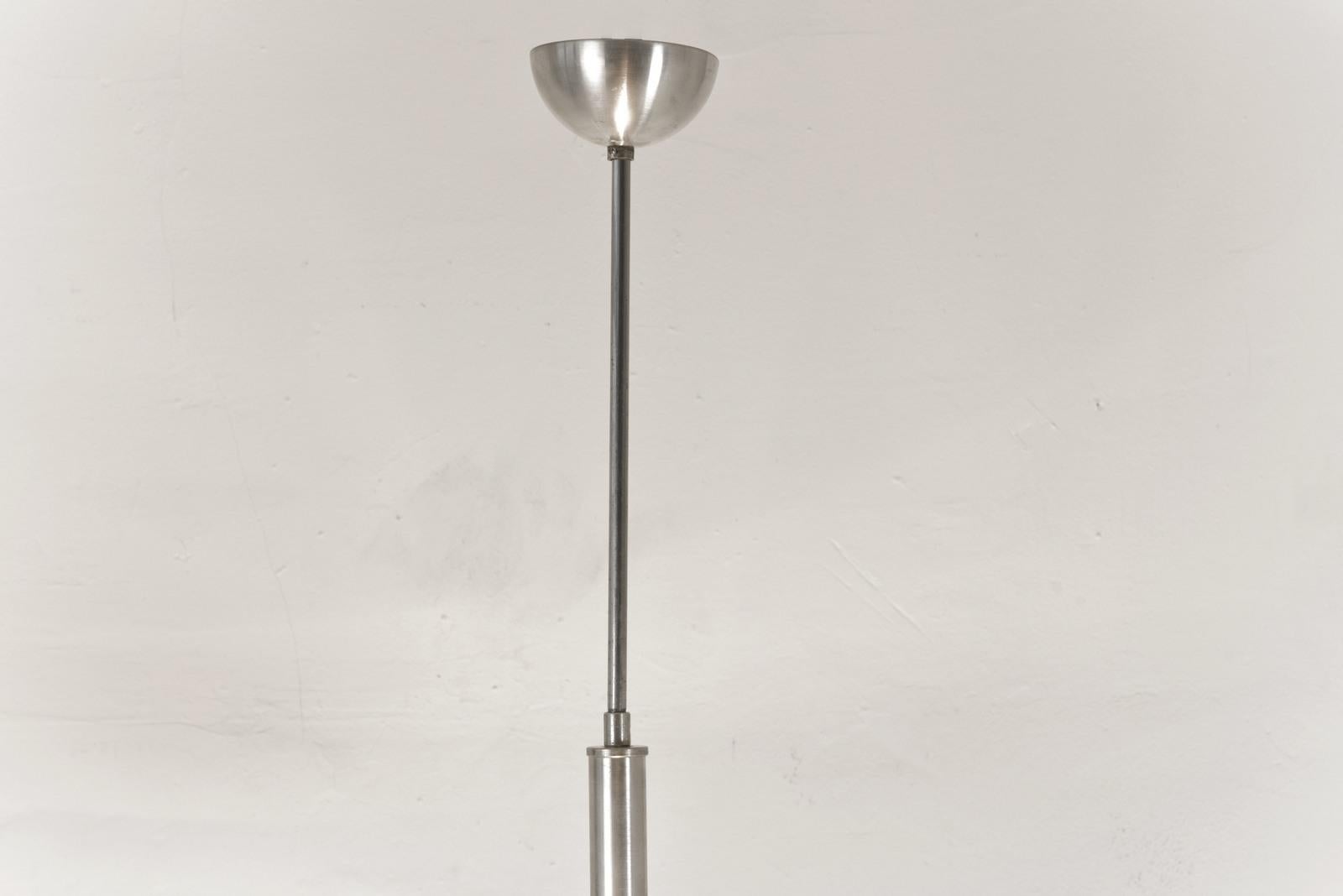 Huge Pendant Lamp in Aluminium, 1935 - Czech Republic For Sale 7