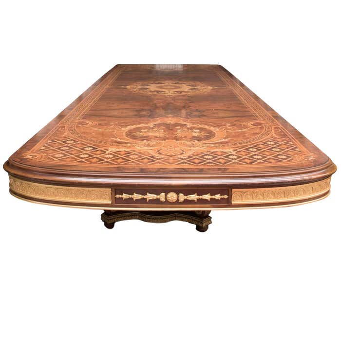 Huge Persian Briar Wood Dining Table For Sale at 1stDibs | persian ...