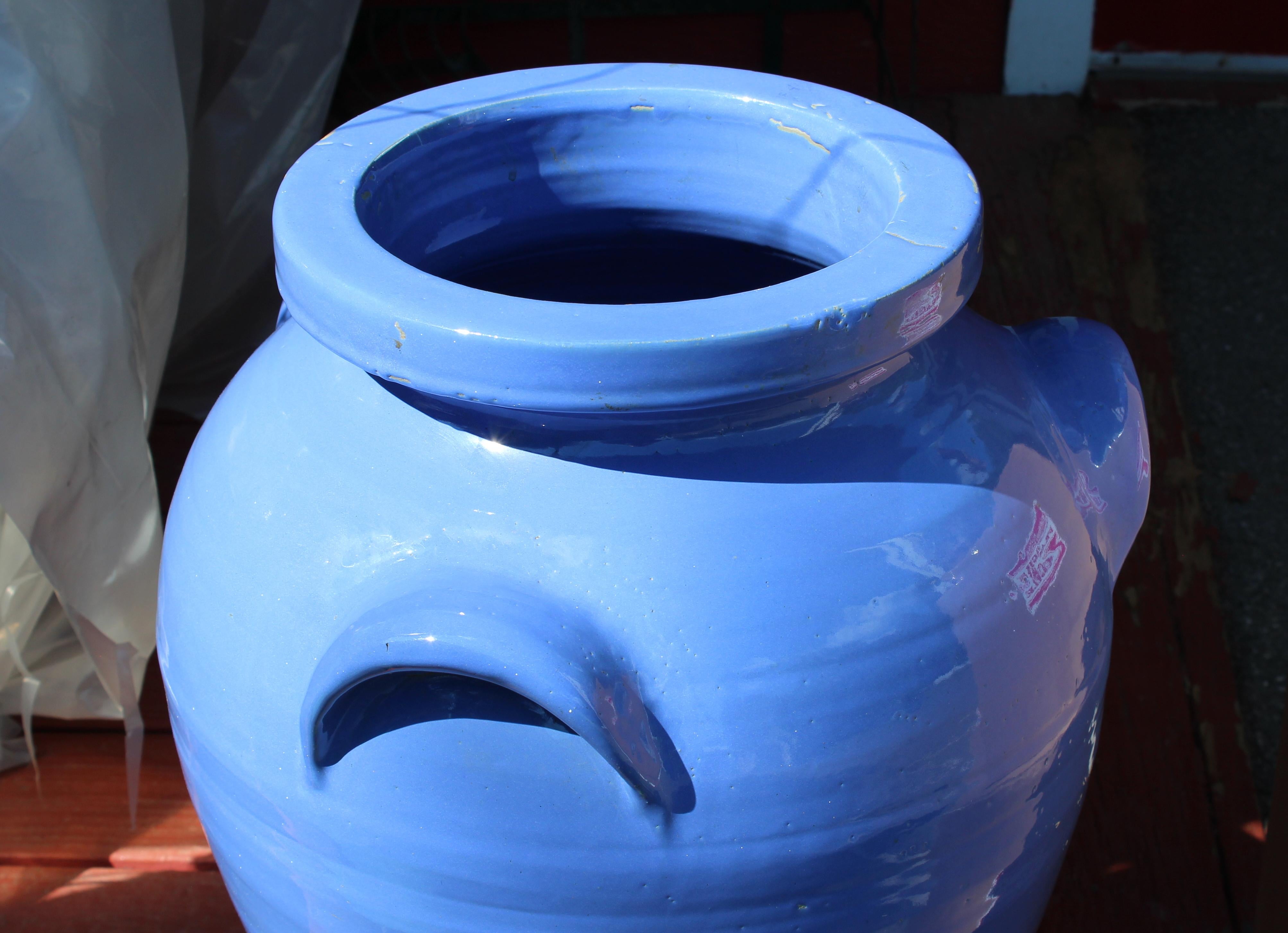 Enorme Jarrón de suelo Pickrull Zanesville Norwalk Pot Shop Urn Pottery Arts & Crafts Estadounidense en venta