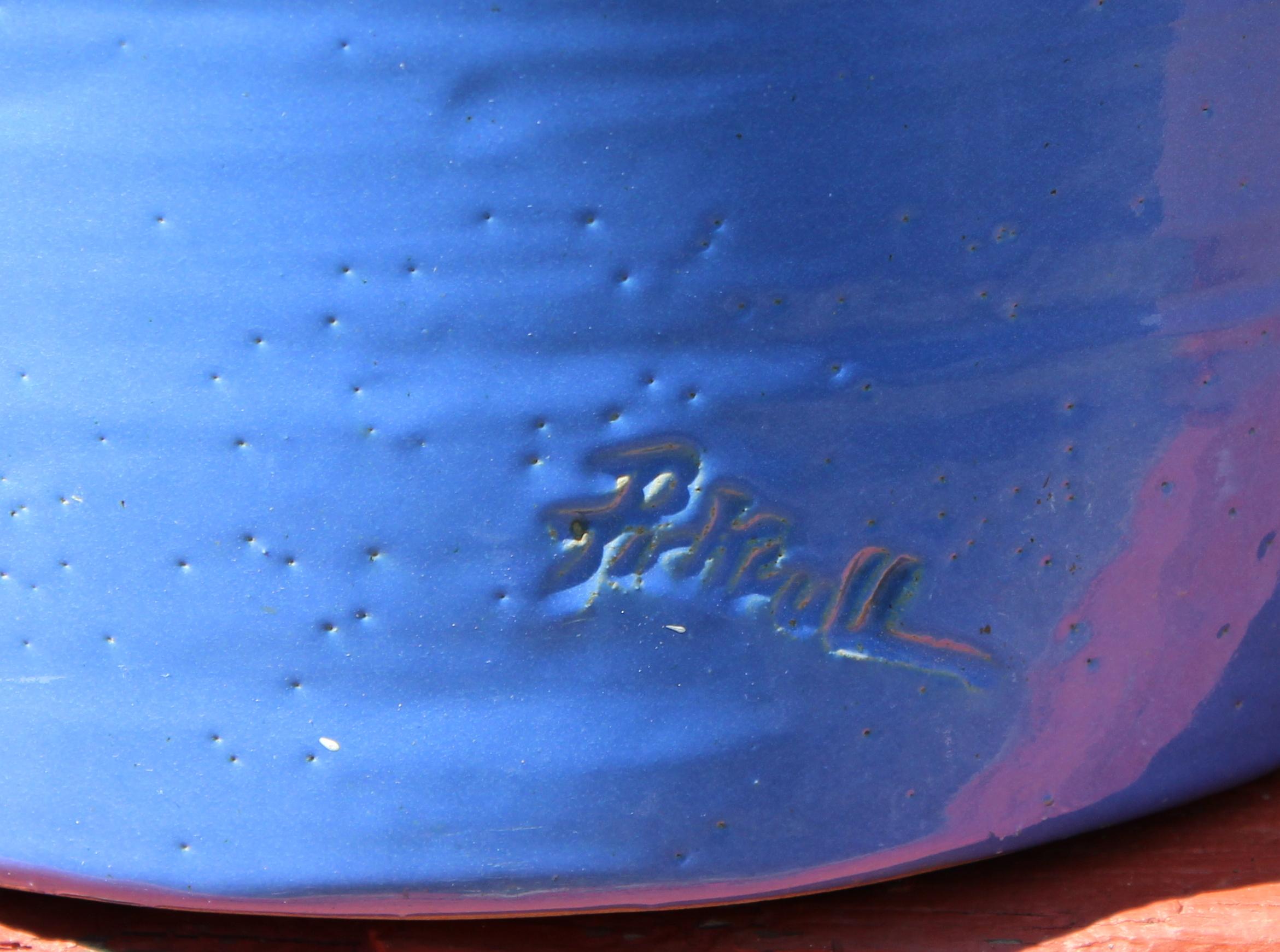 Enorme Jarrón de suelo Pickrull Zanesville Norwalk Pot Shop Urn Pottery Arts & Crafts Transformado en venta