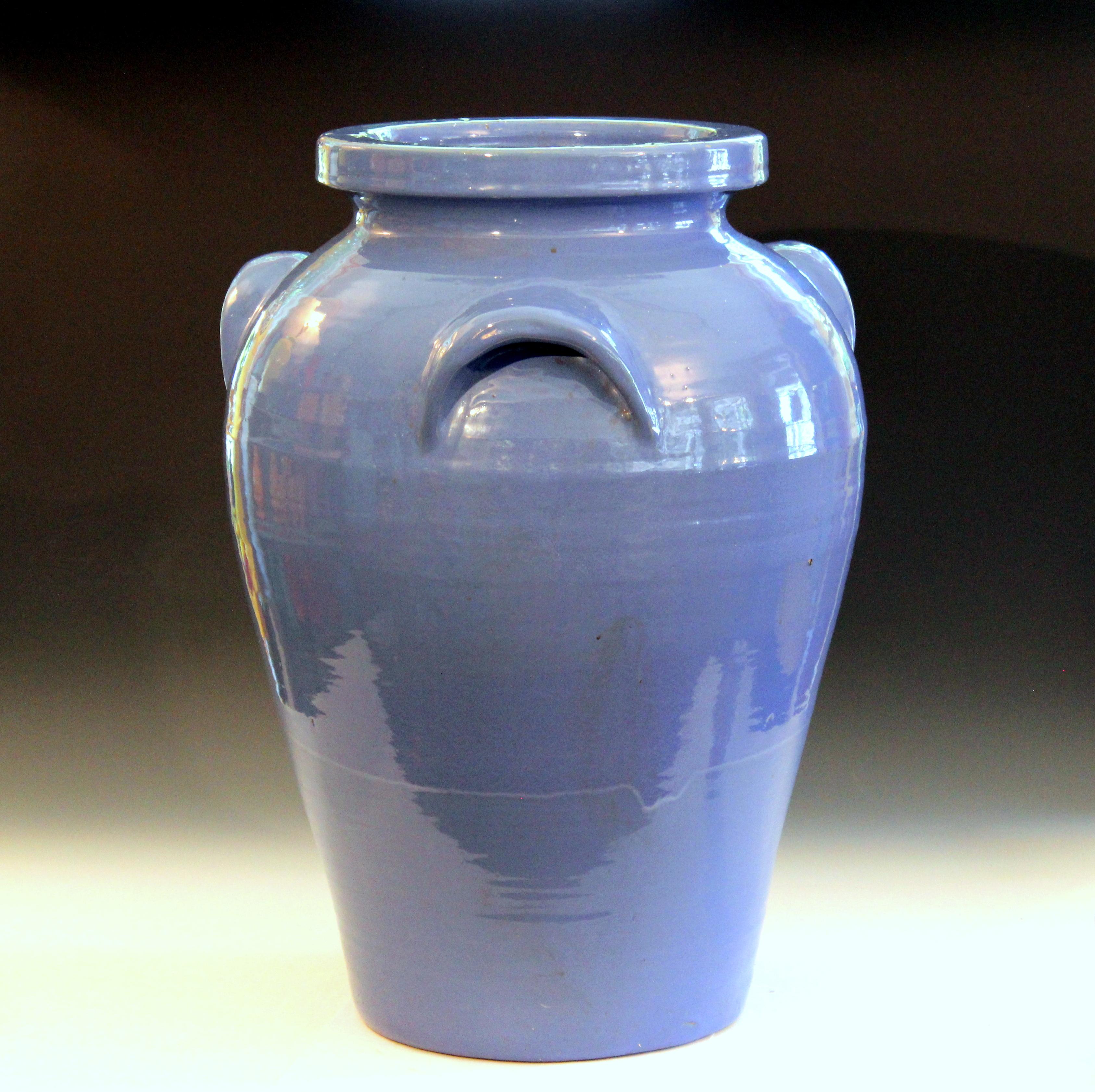Huge Pickrull Zanesville Norwalk Pot Shop Urn Pottery Arts & Crafts Floor Vase For Sale 1