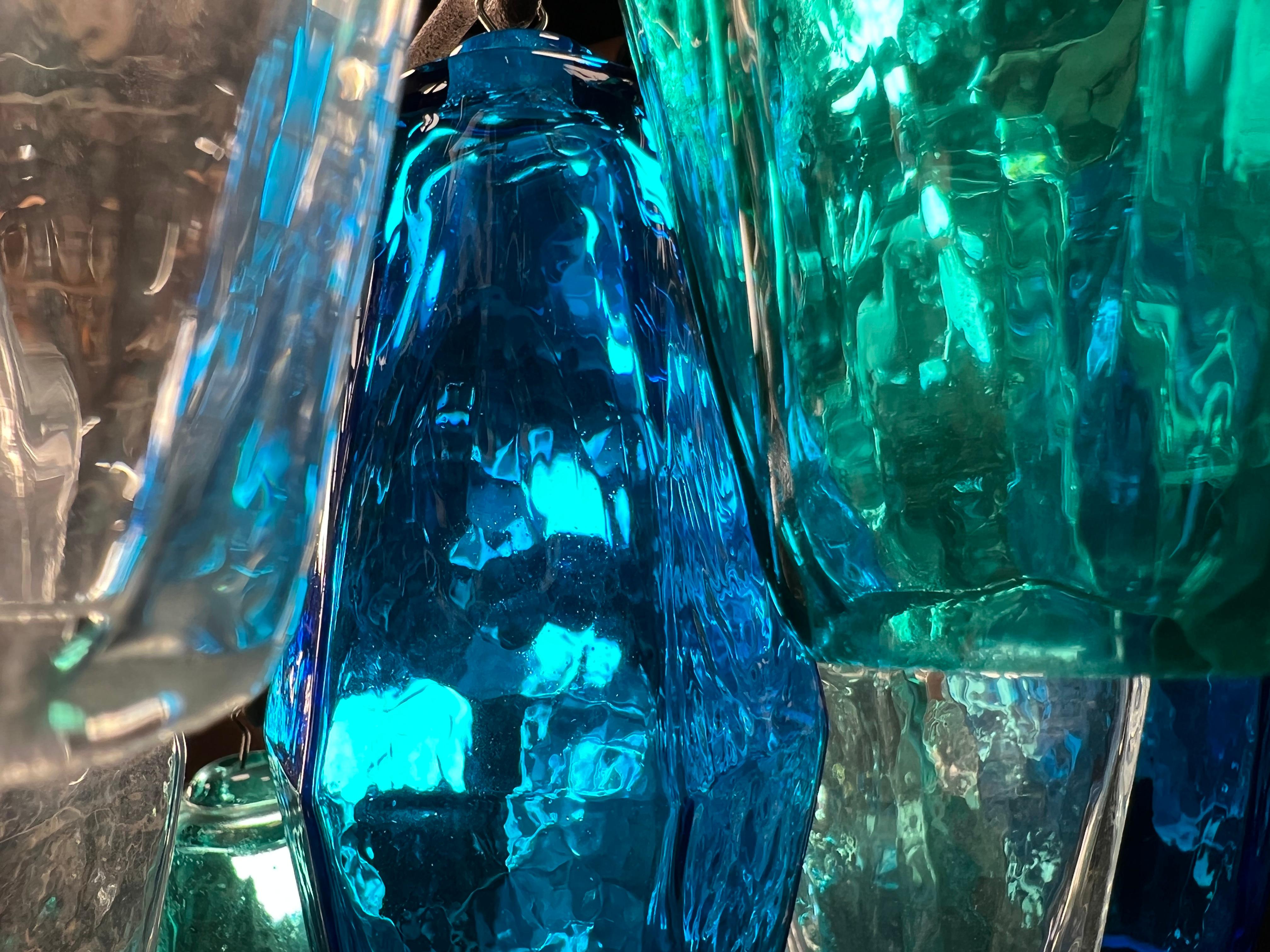 Huge Poliedri Chandelier by Valentina Planta. Murano For Sale 4