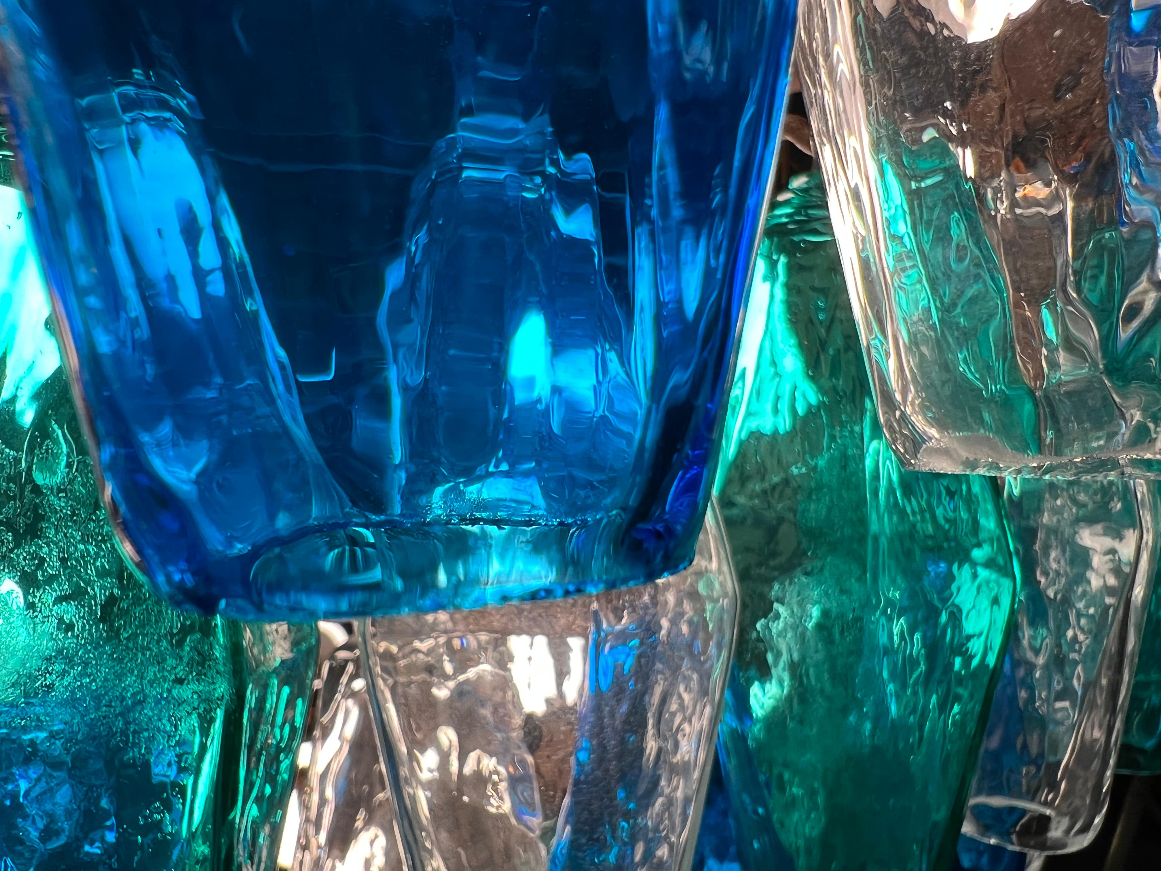 Huge Poliedri Chandelier by Valentina Planta. Murano For Sale 5