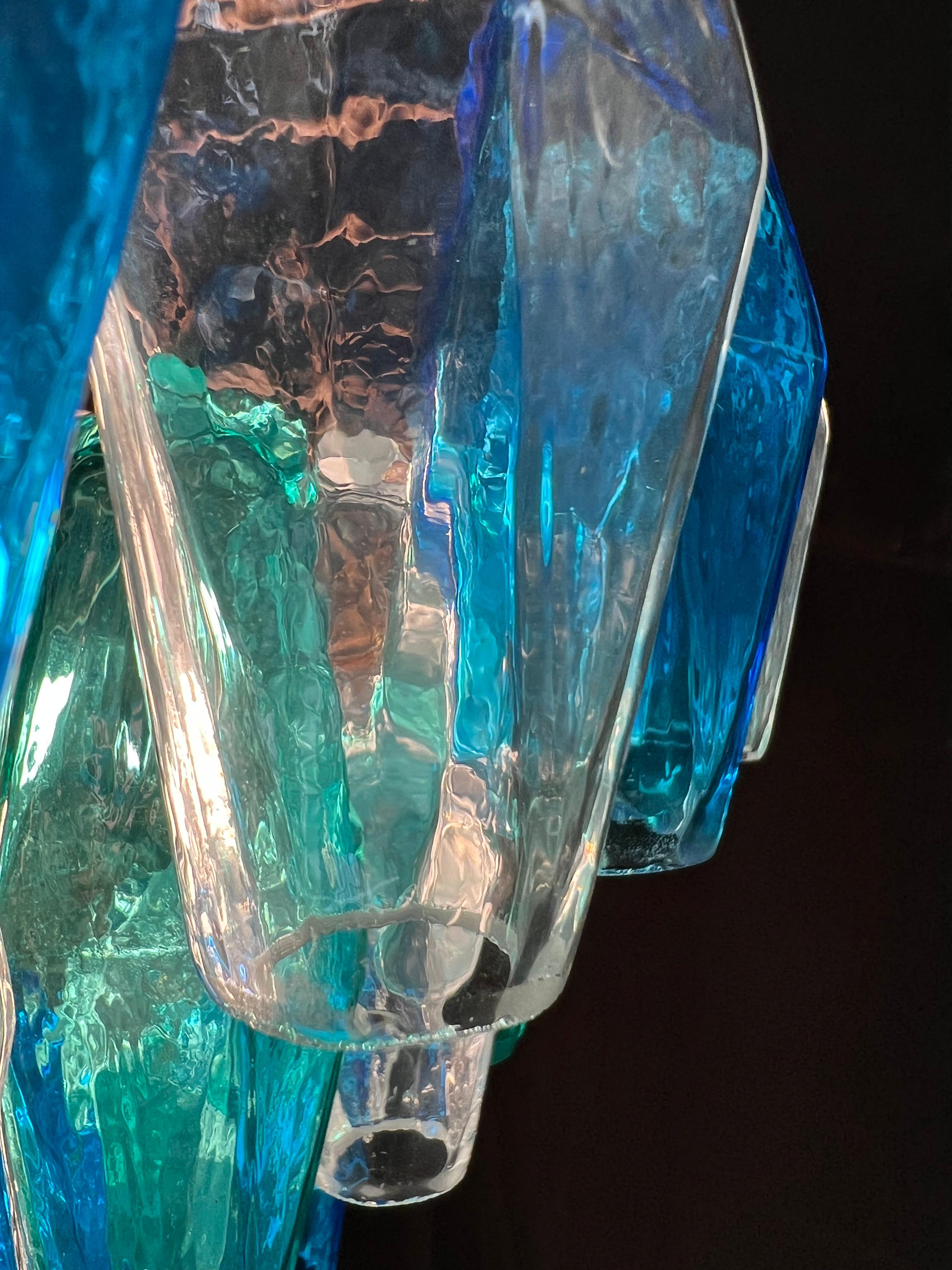 Huge Poliedri Chandelier by Valentina Planta. Murano For Sale 6