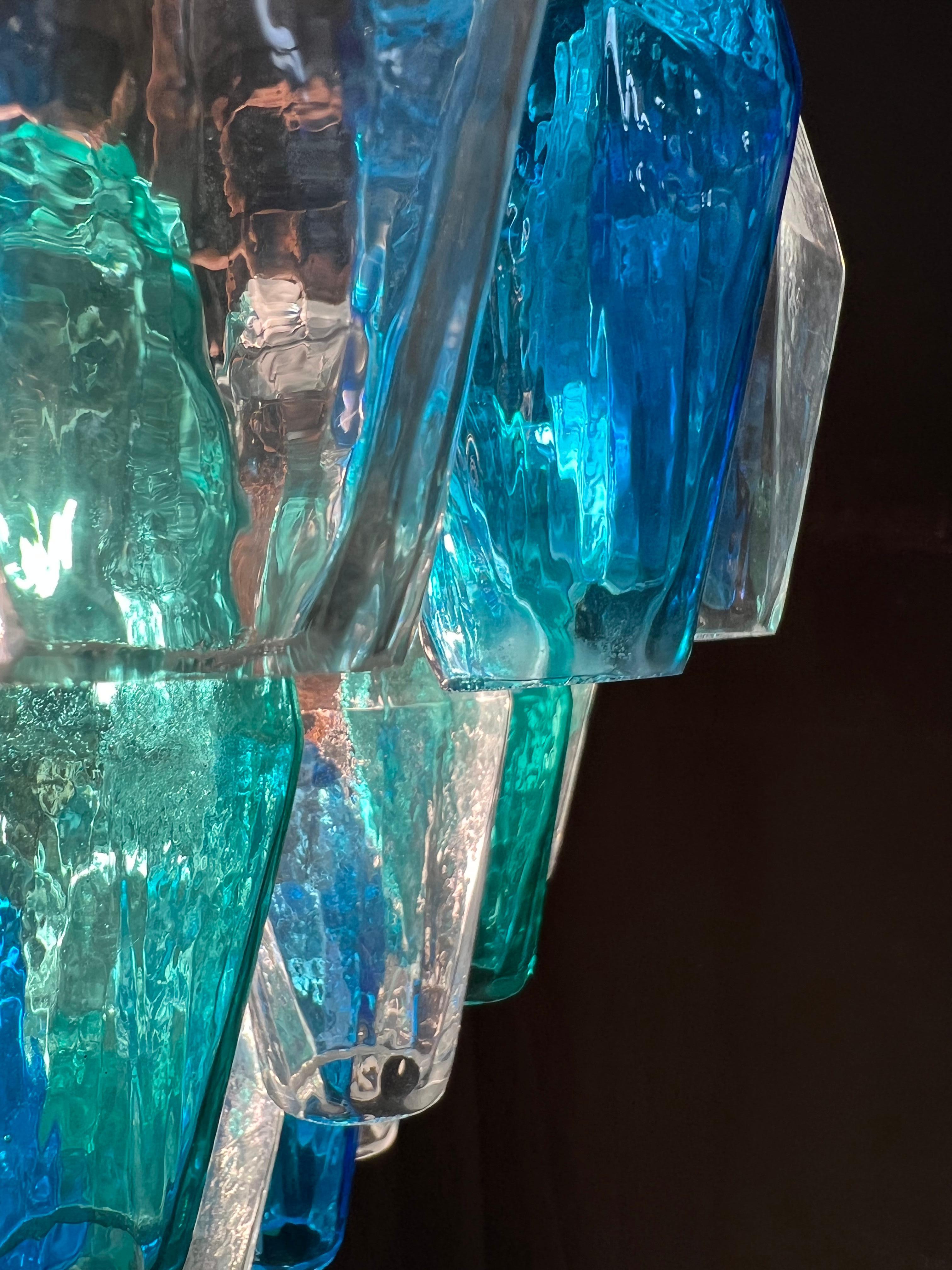 Huge Poliedri Chandelier by Valentina Planta. Murano For Sale 7