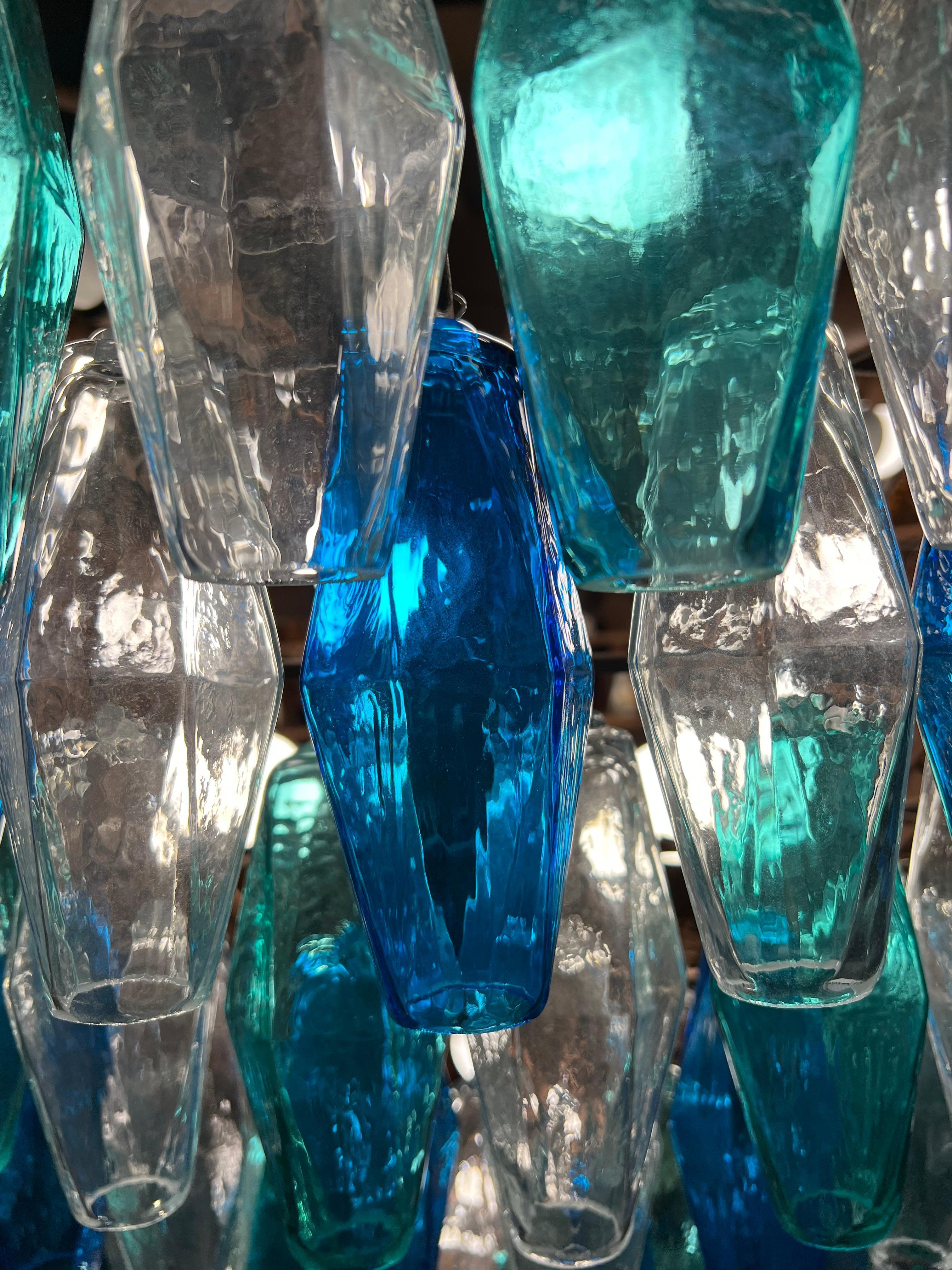 Huge Poliedri Chandelier by Valentina Planta. Murano In Excellent Condition For Sale In Budapest, HU