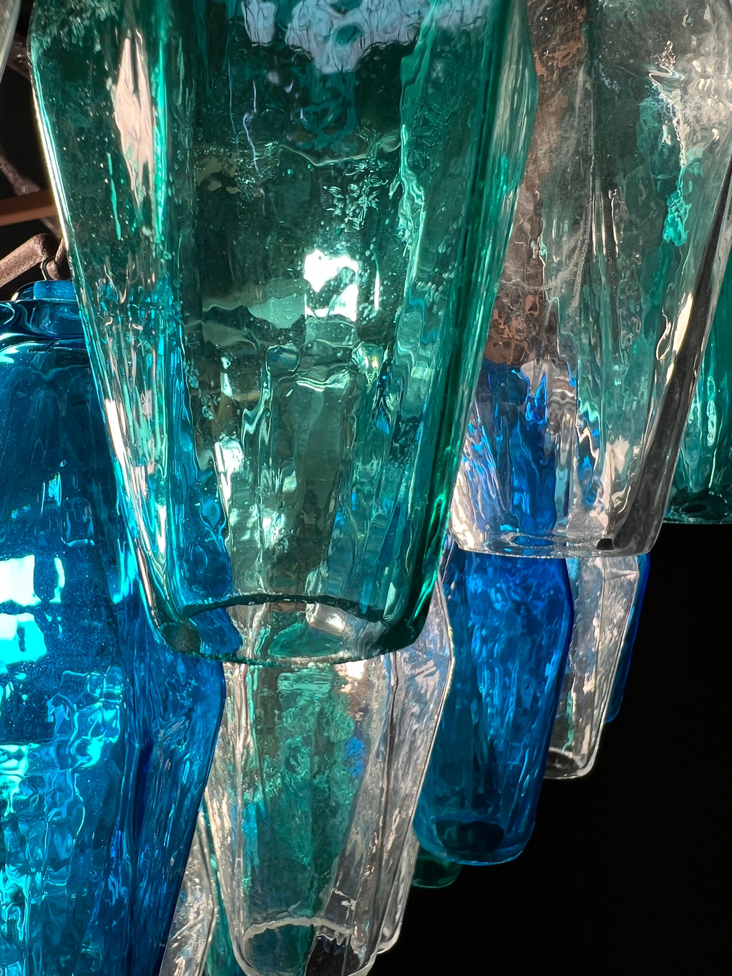 Contemporary Huge Poliedri Chandelier by Valentina Planta. Murano For Sale