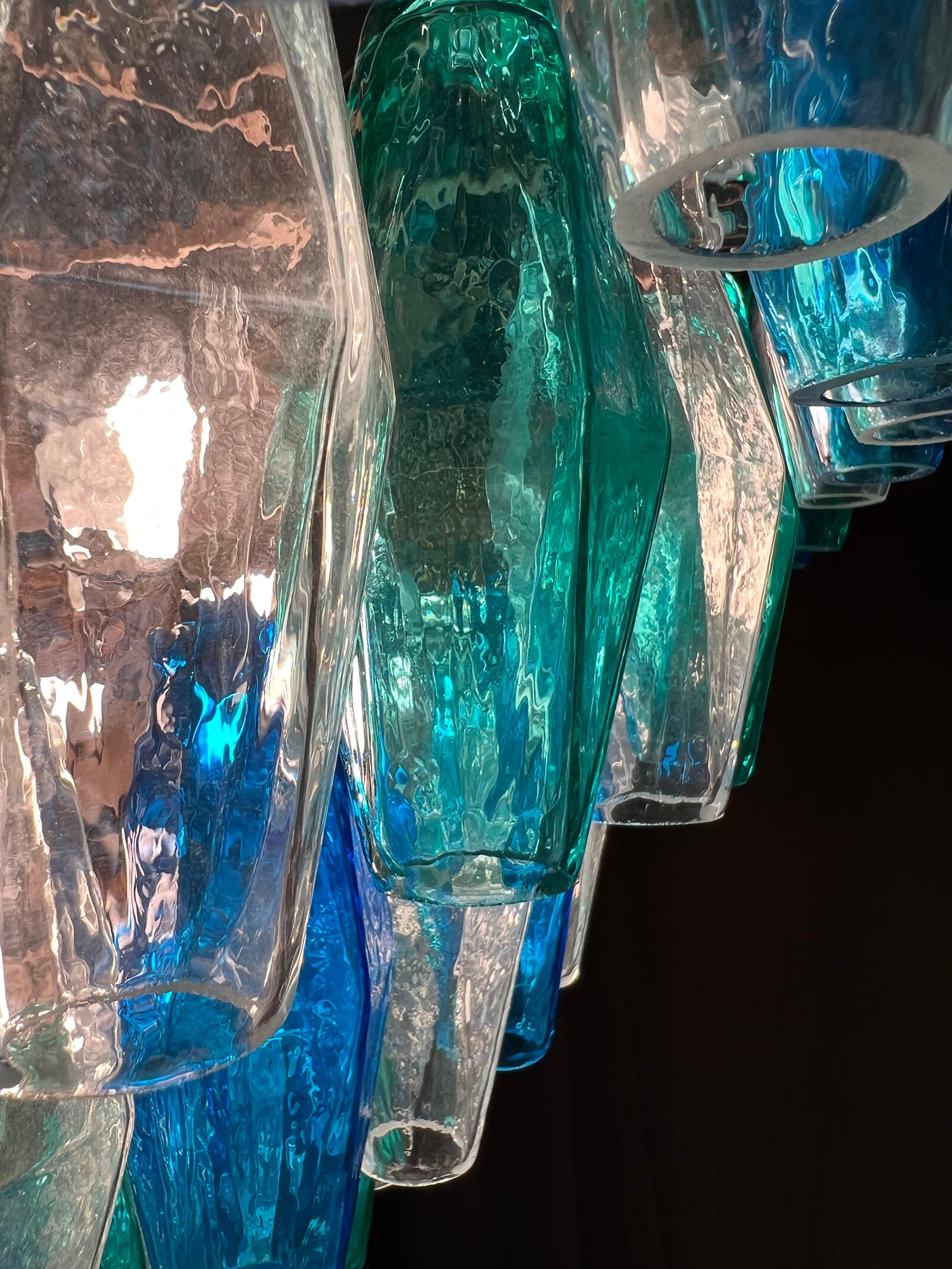 Metal Huge Poliedri Chandelier by Valentina Planta. Murano For Sale